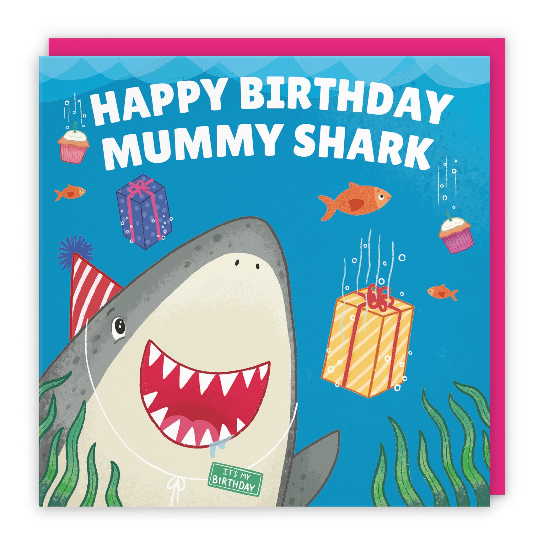 Cute Shark Birthday Card Ocean
