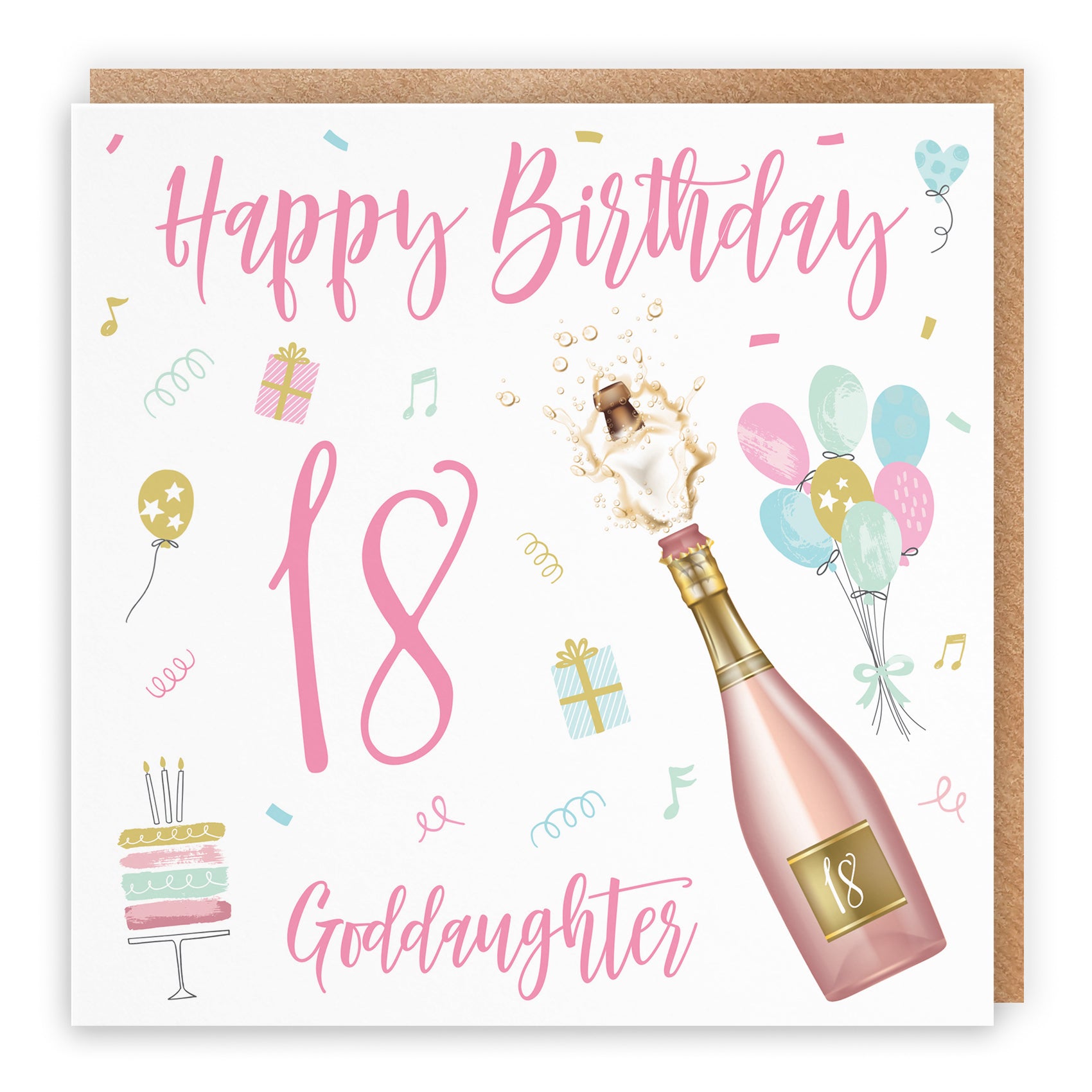 Birthday Card Champagne