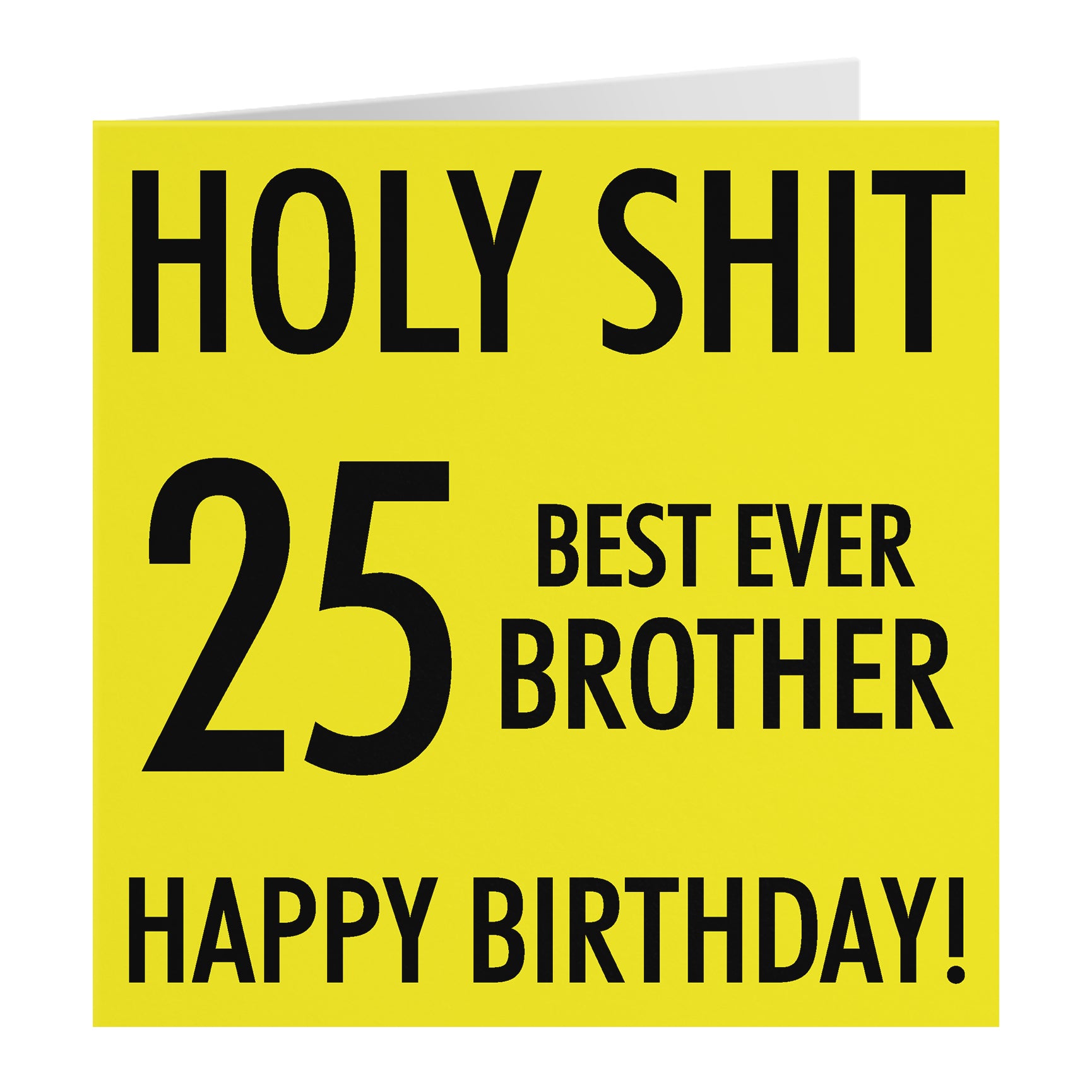 Funny Birthday Card Holy Shit