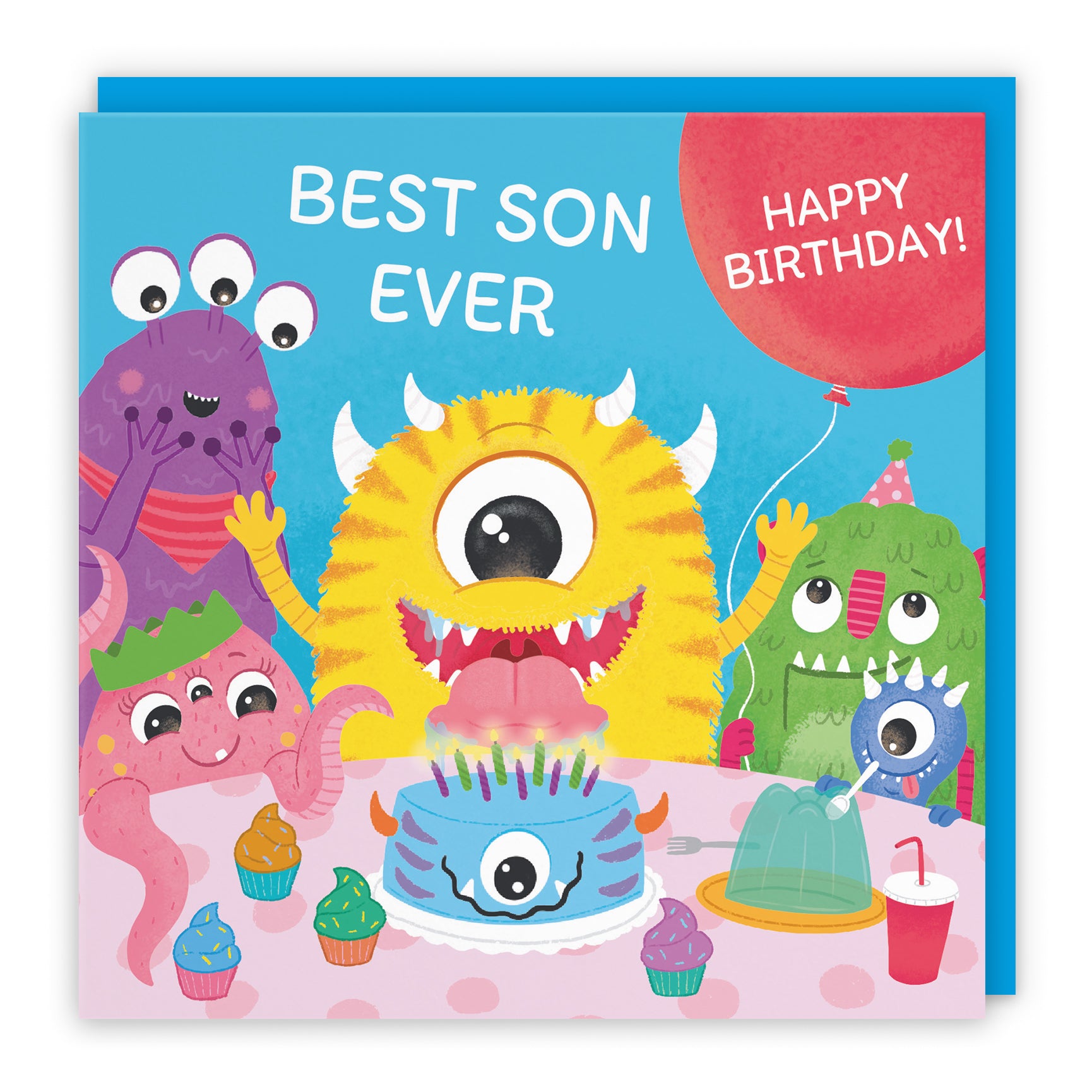 Monsters Party Cute Birthday Card Imagination