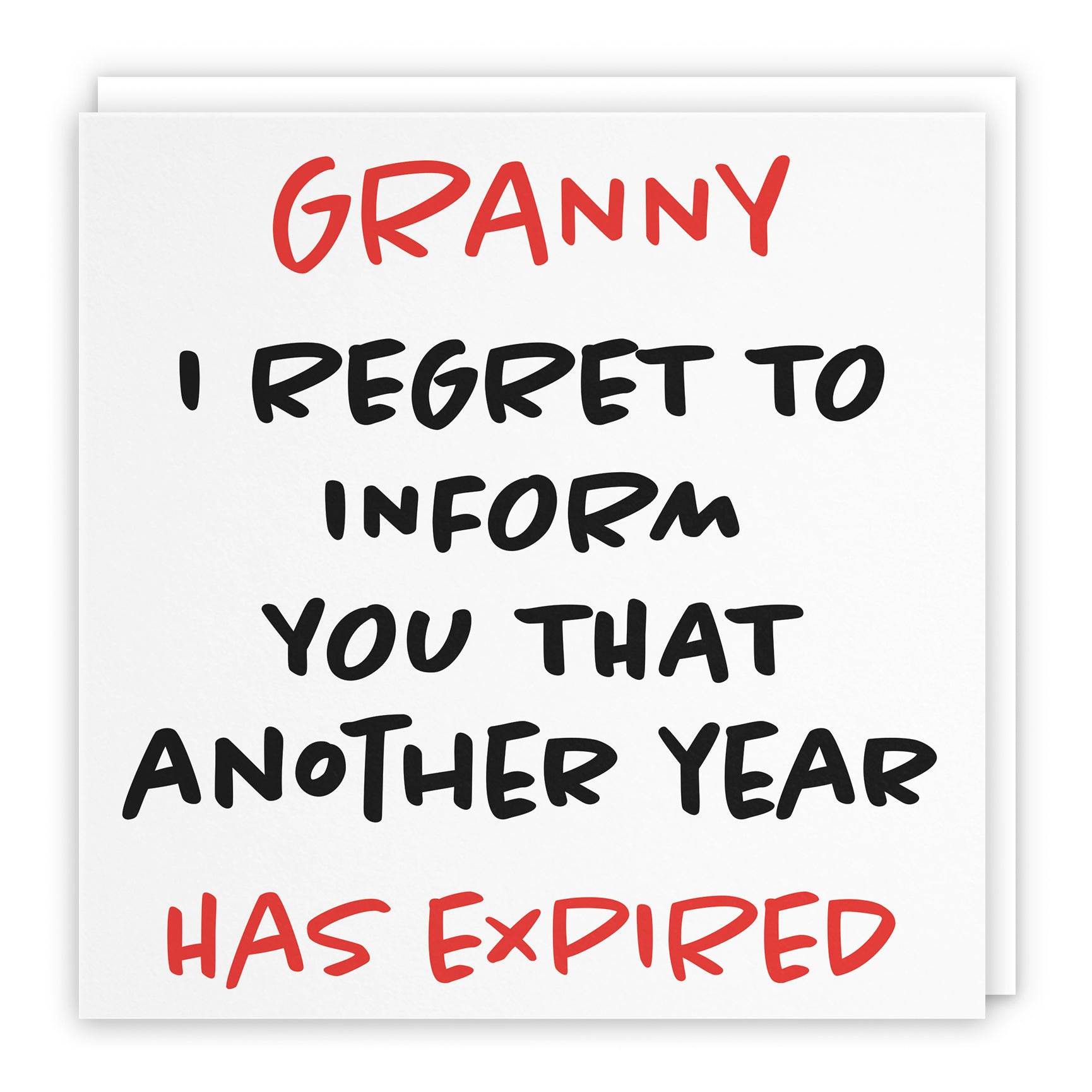 Funny Another Year Expired Birthday Card Retro