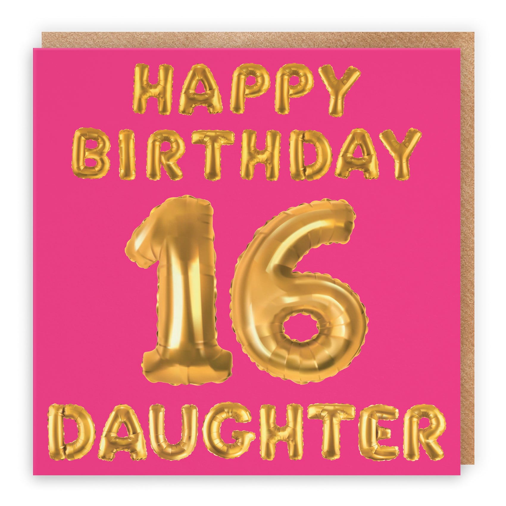 Pink Balloon Birthday Card