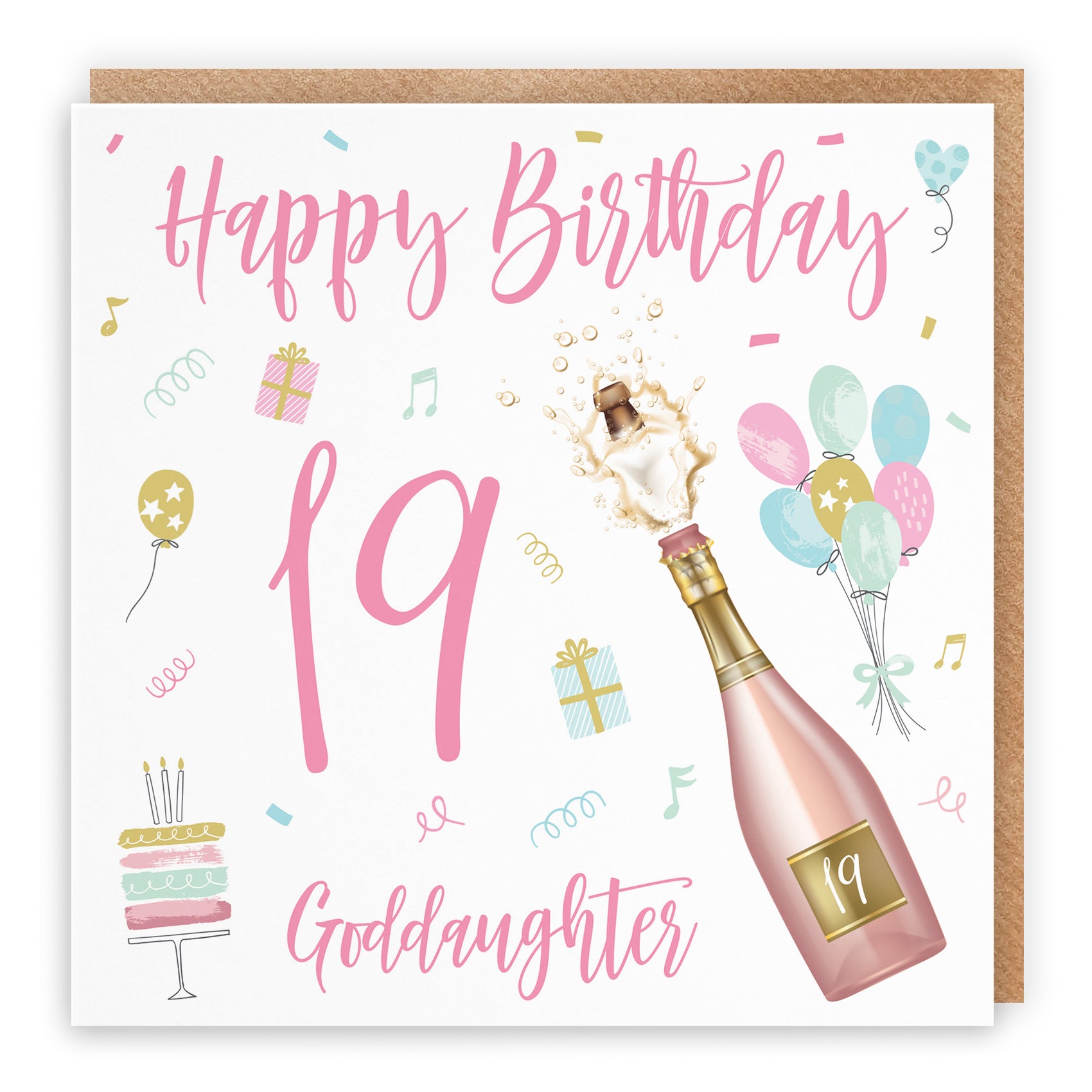 Birthday Card Champagne