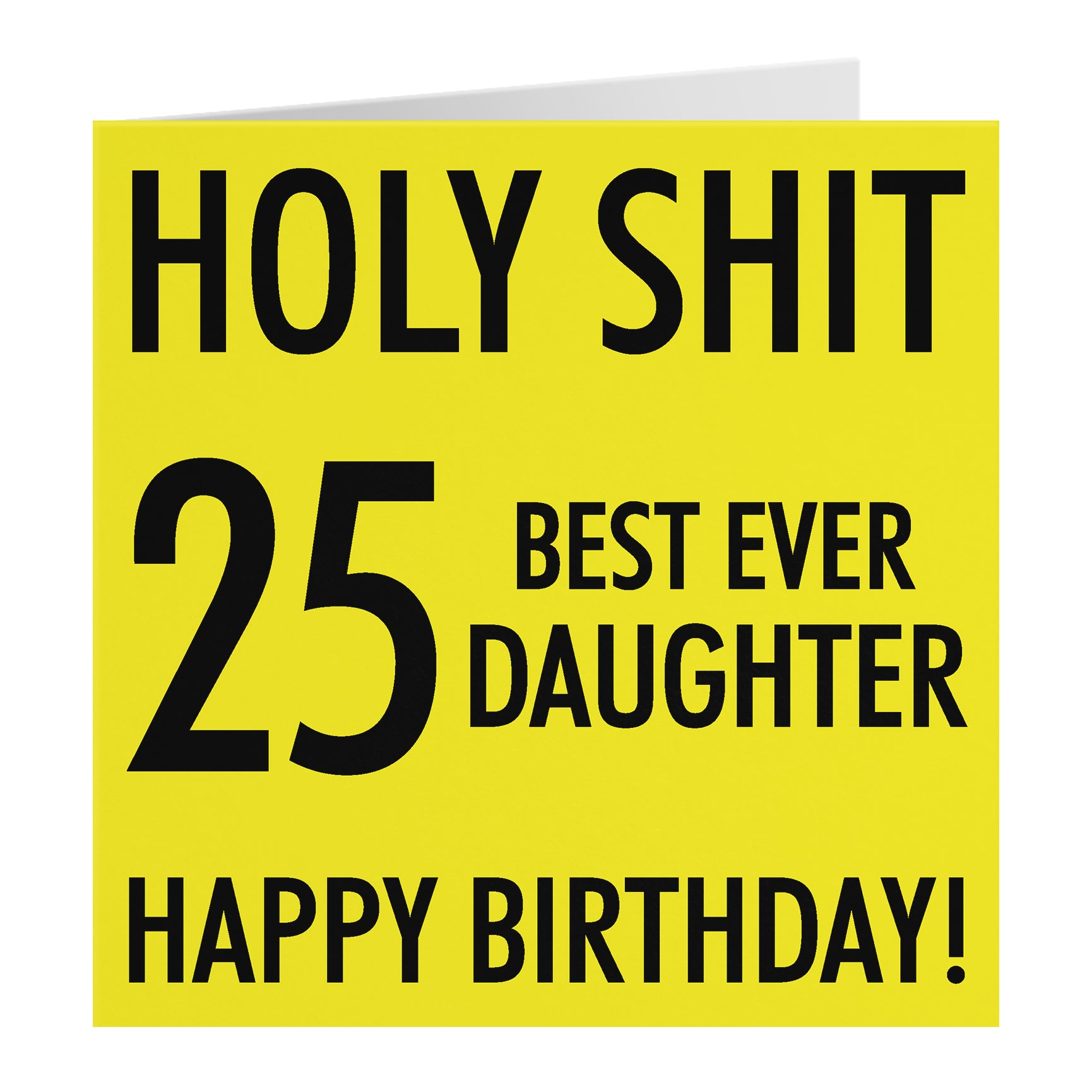 Funny Birthday Card Holy Shit