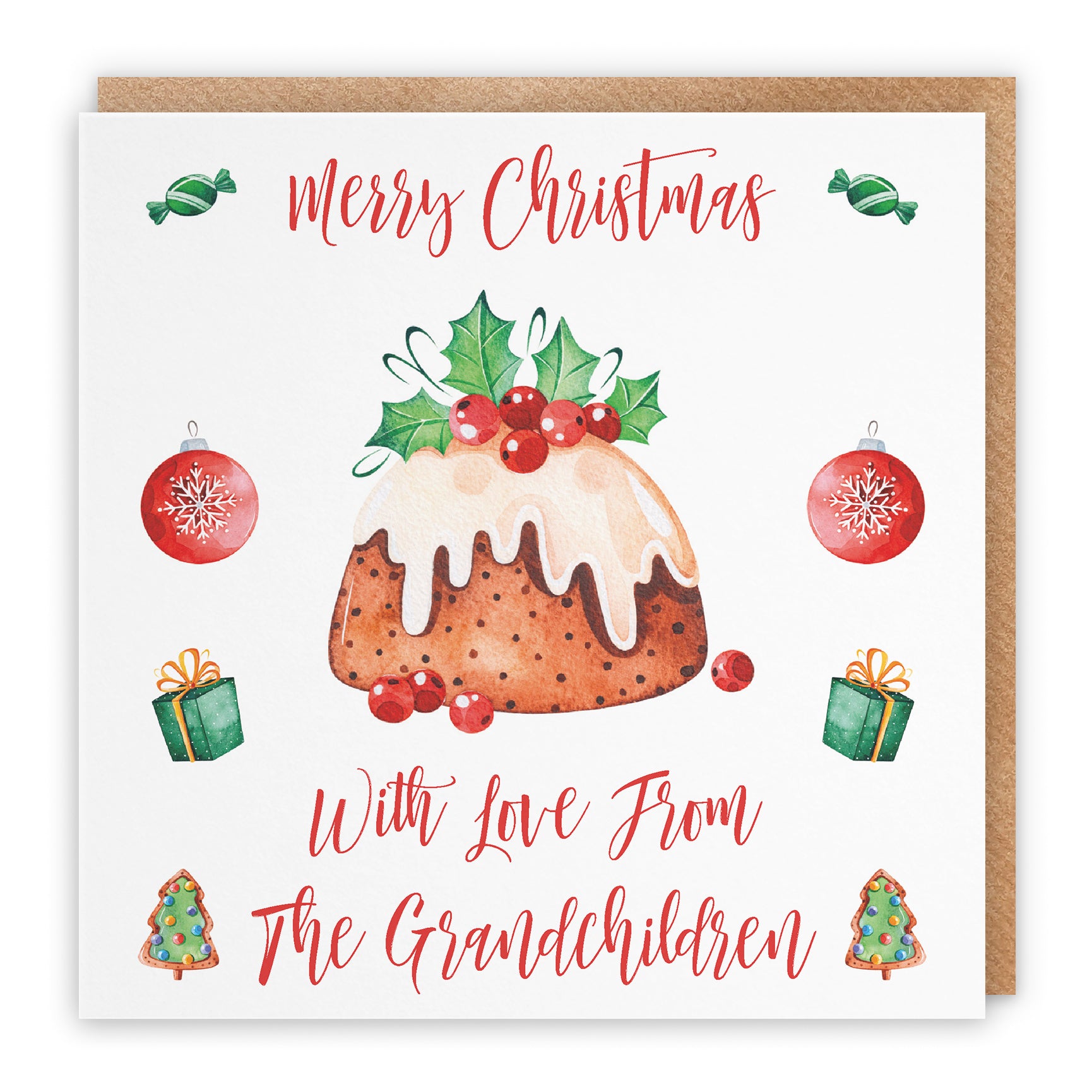 Christmas Card Christmas Pudding