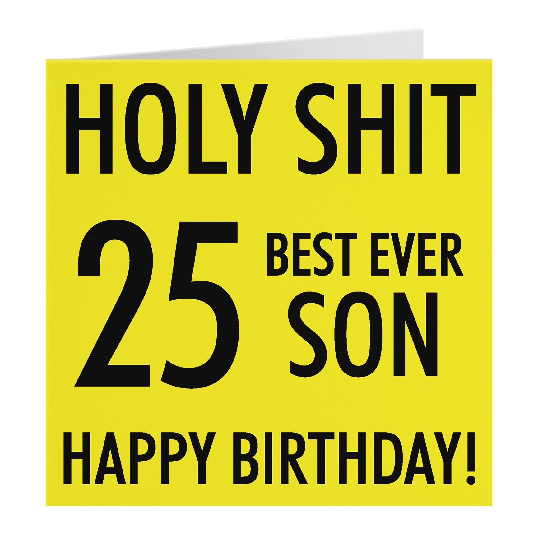 Funny Birthday Card Holy Shit