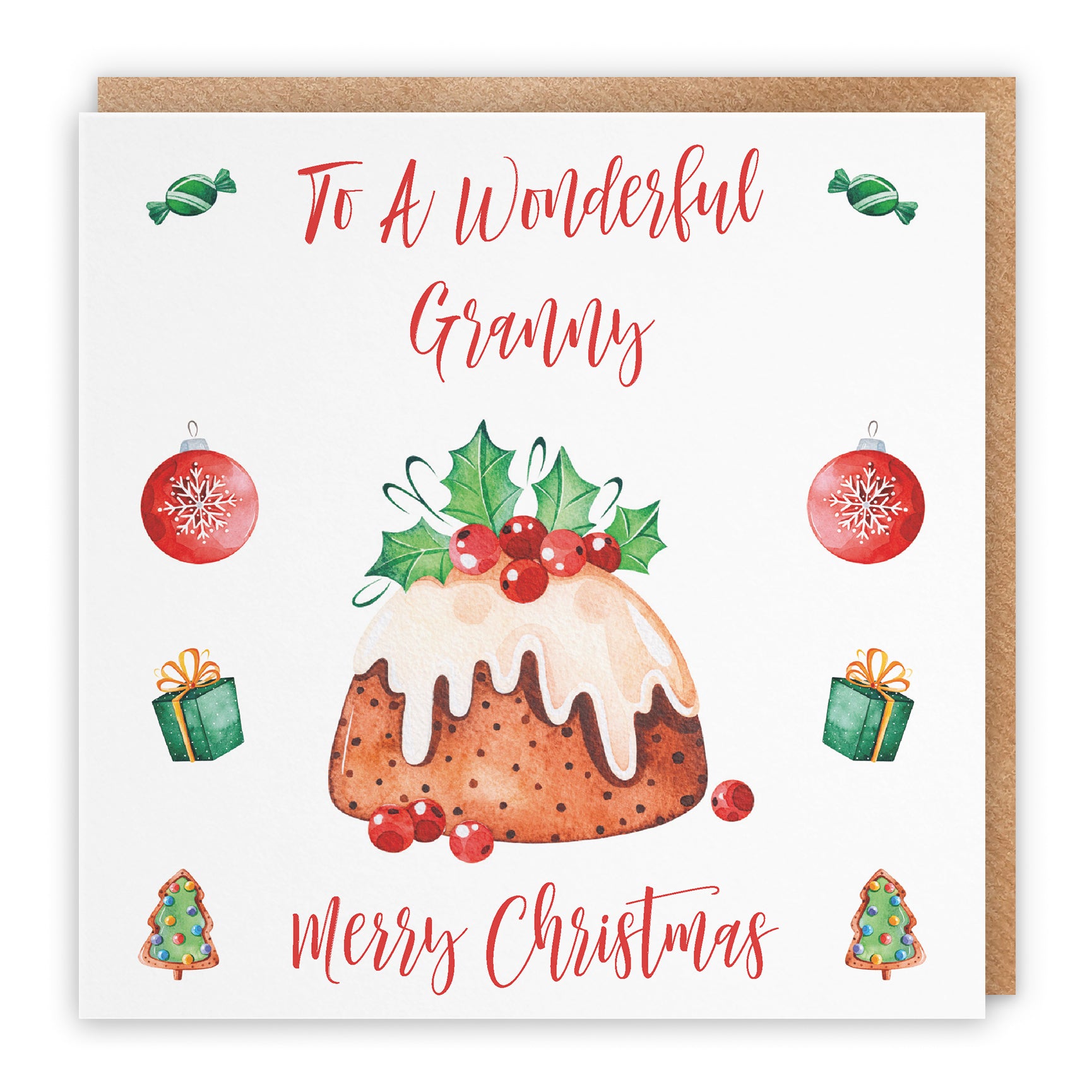 Christmas Card Christmas Pudding