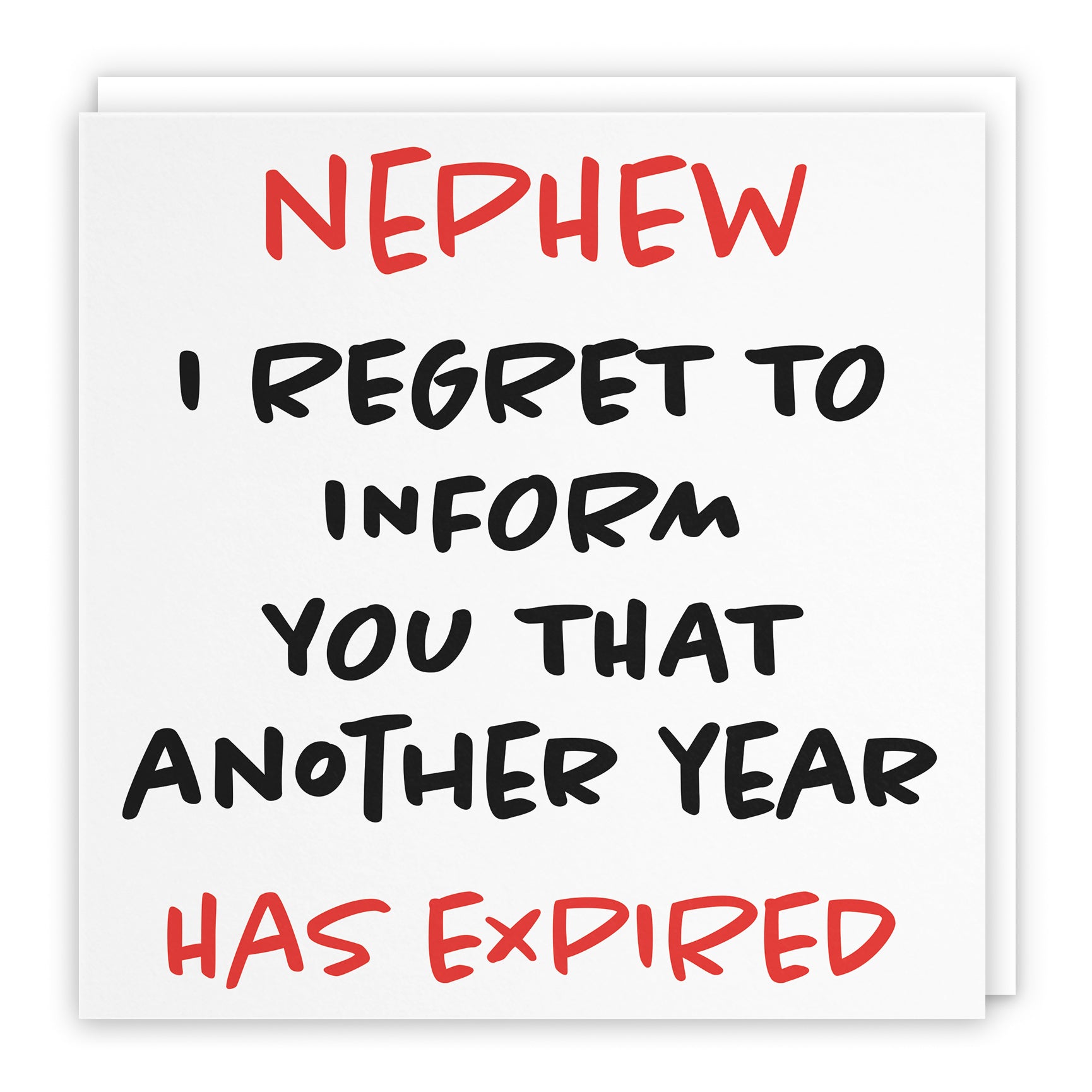 Funny Another Year Expired Birthday Card Retro