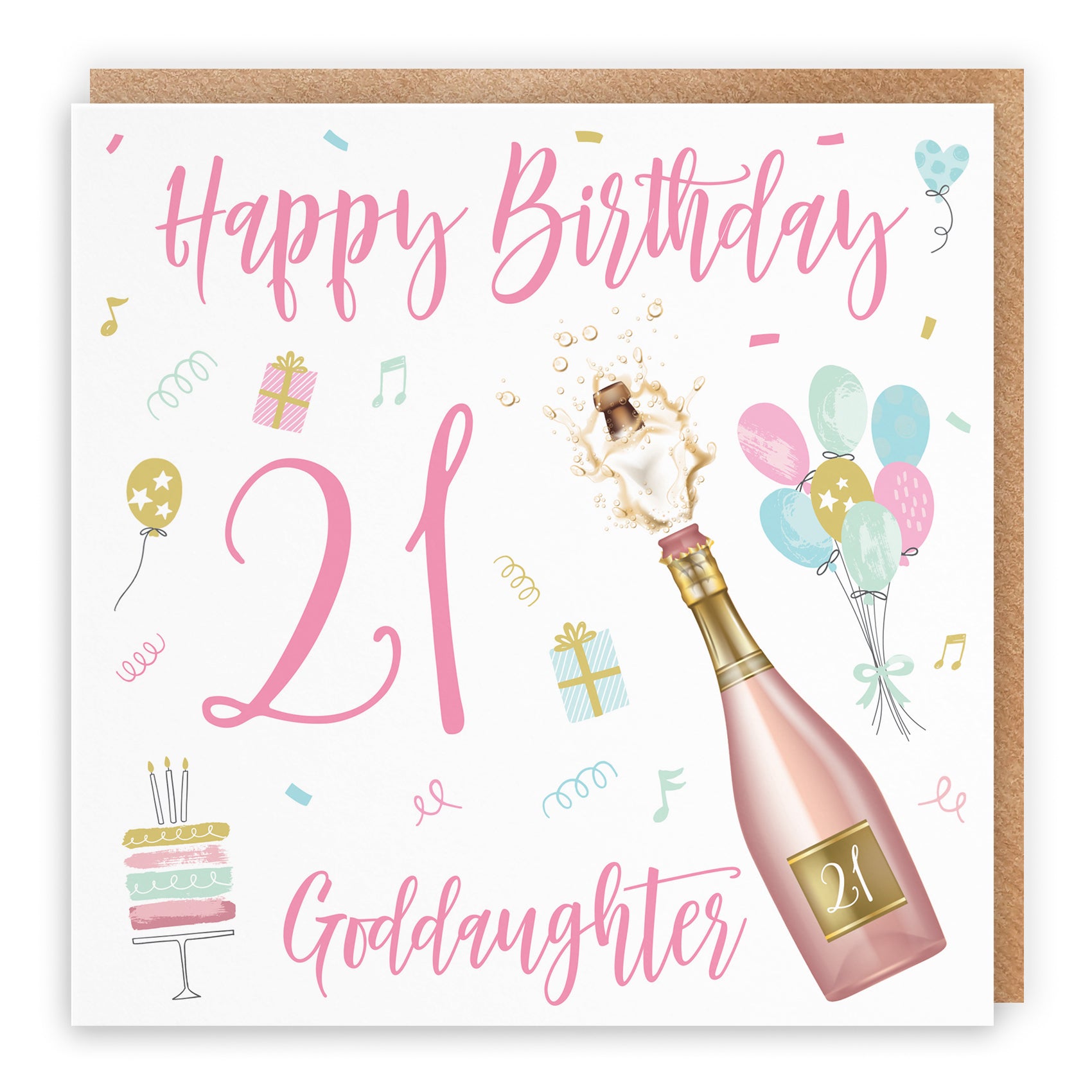 Birthday Card Champagne
