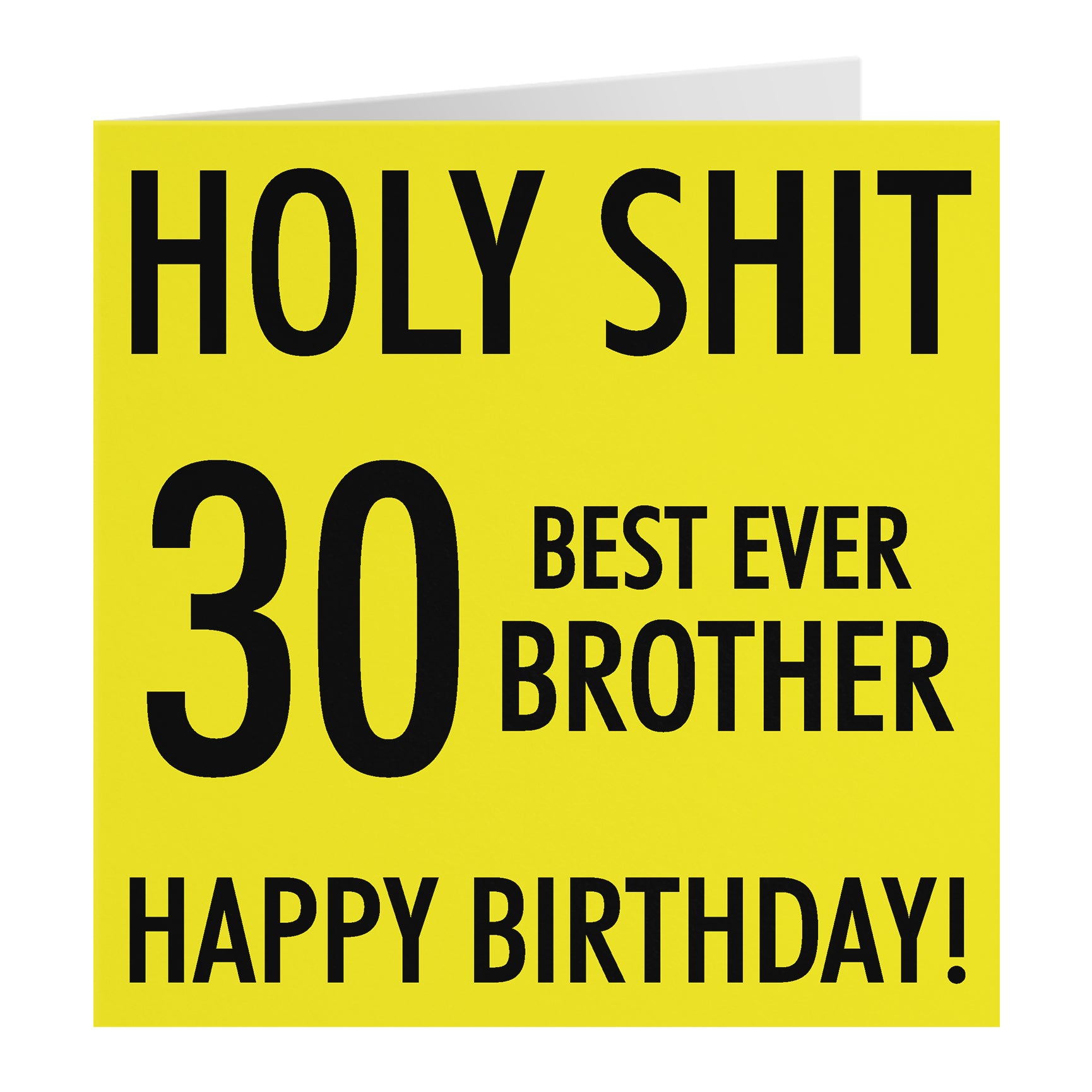 Funny Birthday Card Holy Shit