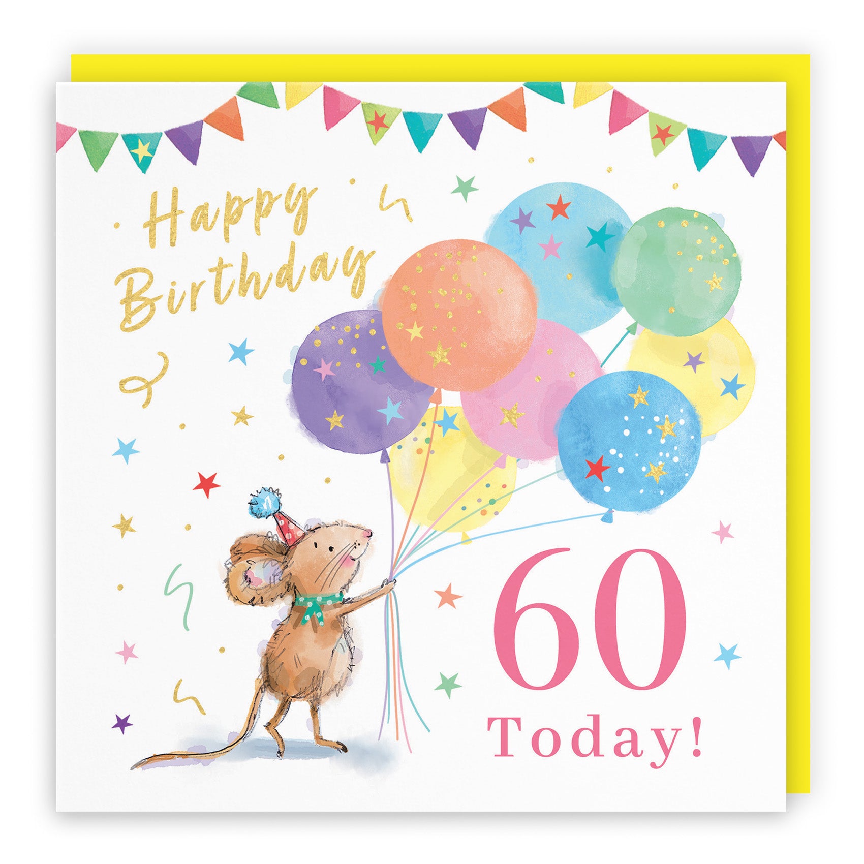 Colourful Balloons Birthday Card Little Whiskers