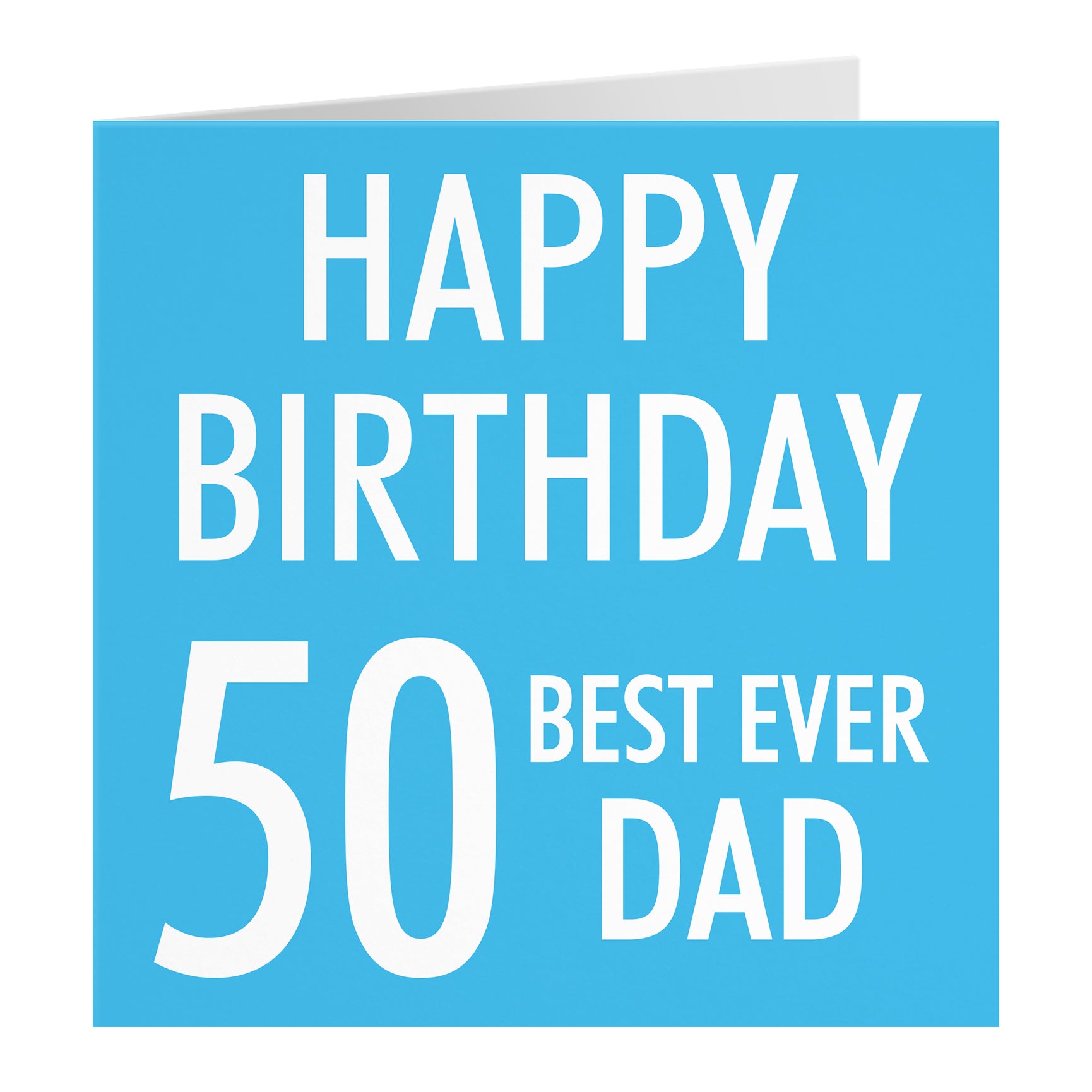 Blue Birthday Card Urban Colour