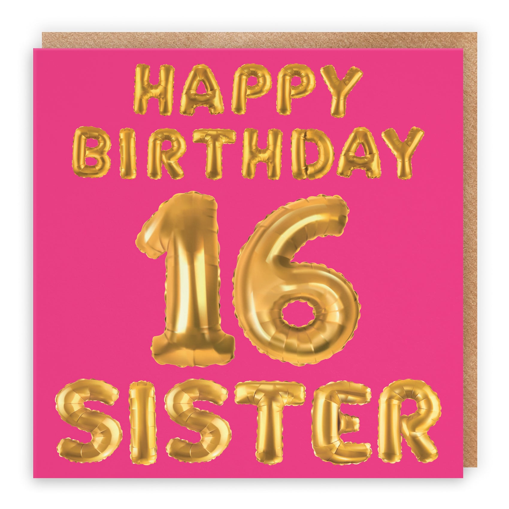 Pink Balloon Birthday Card