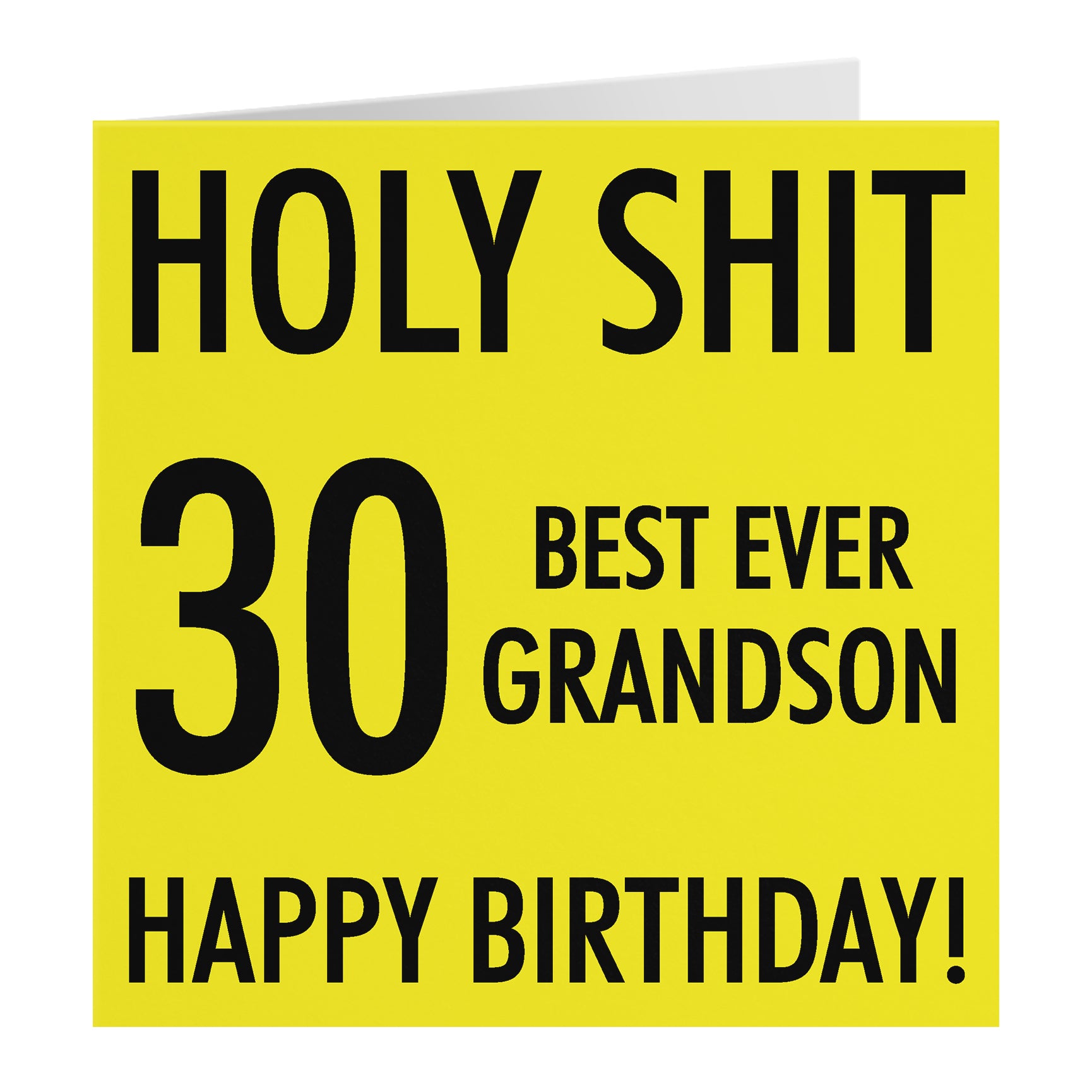 Funny Birthday Card Holy Shit