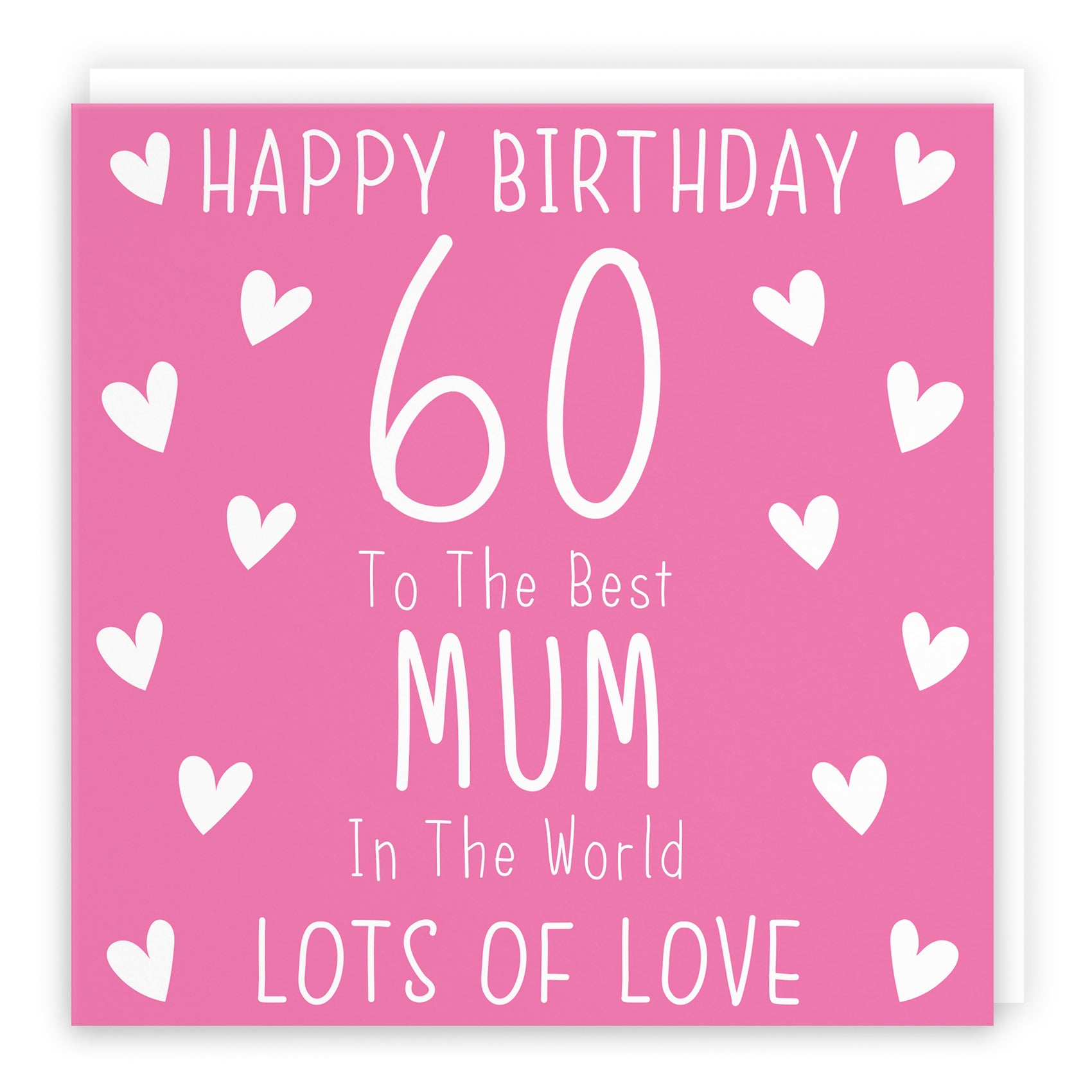 Hearts Pink Birthday Card Iconic