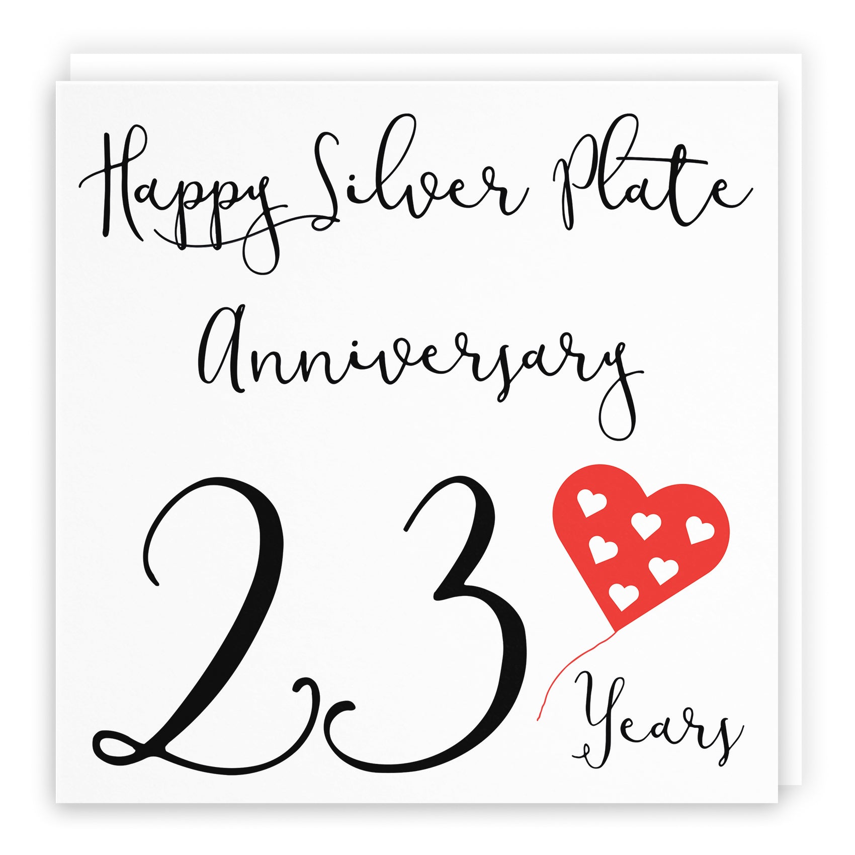 Balloon Heart Anniversary Card Red Heart