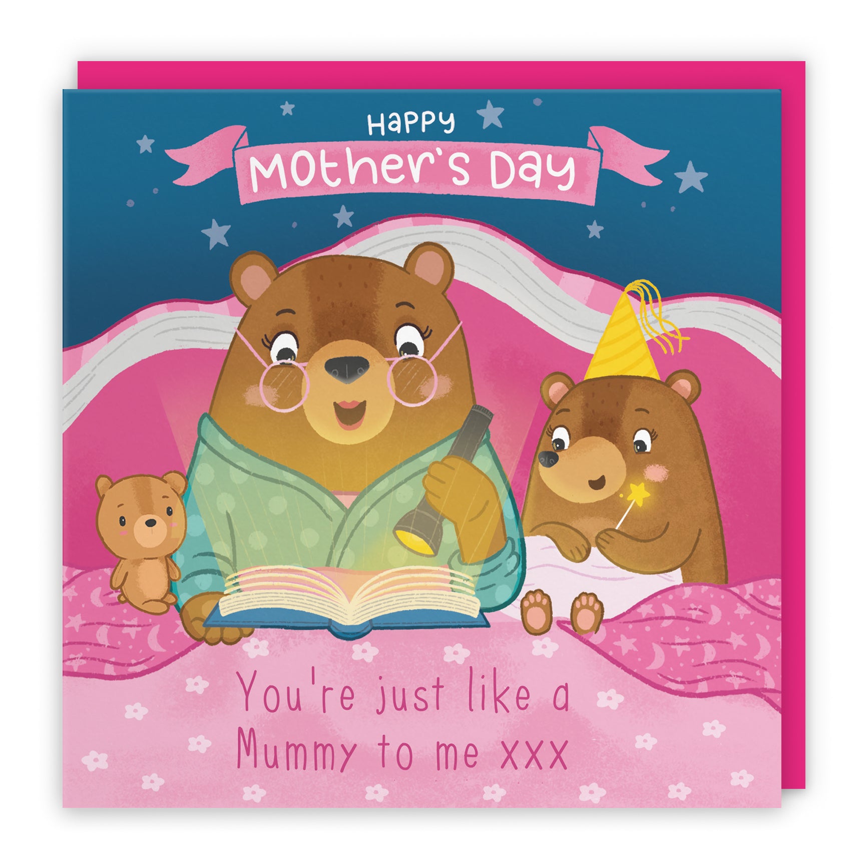 Bedtime Story Mother's Day Card Cute Bears