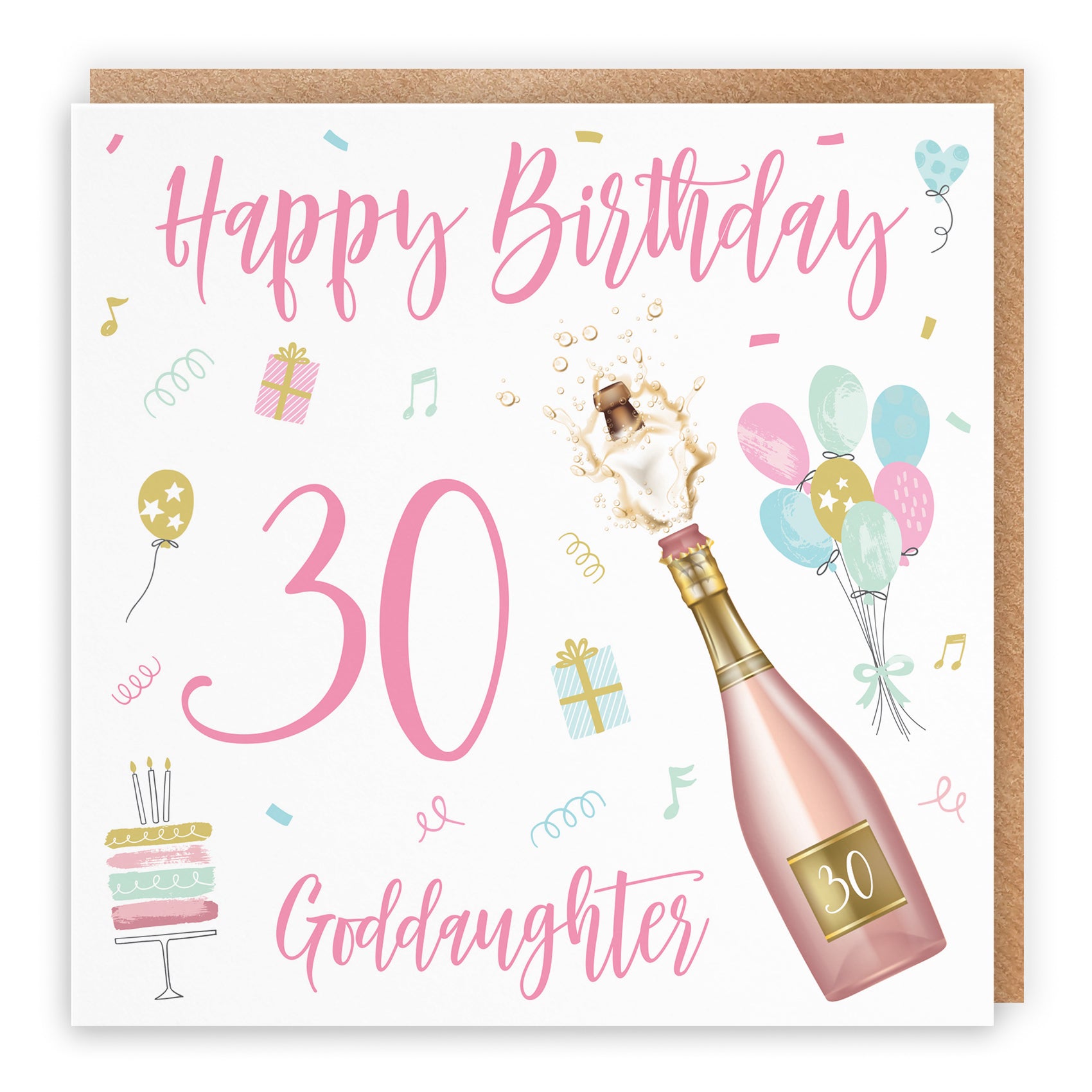 Birthday Card Champagne