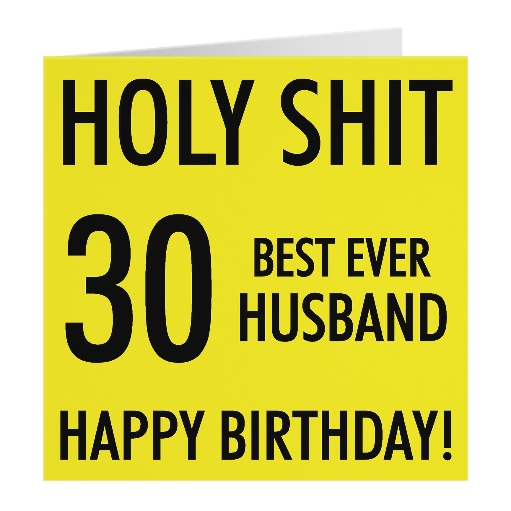 Funny Birthday Card Holy Shit