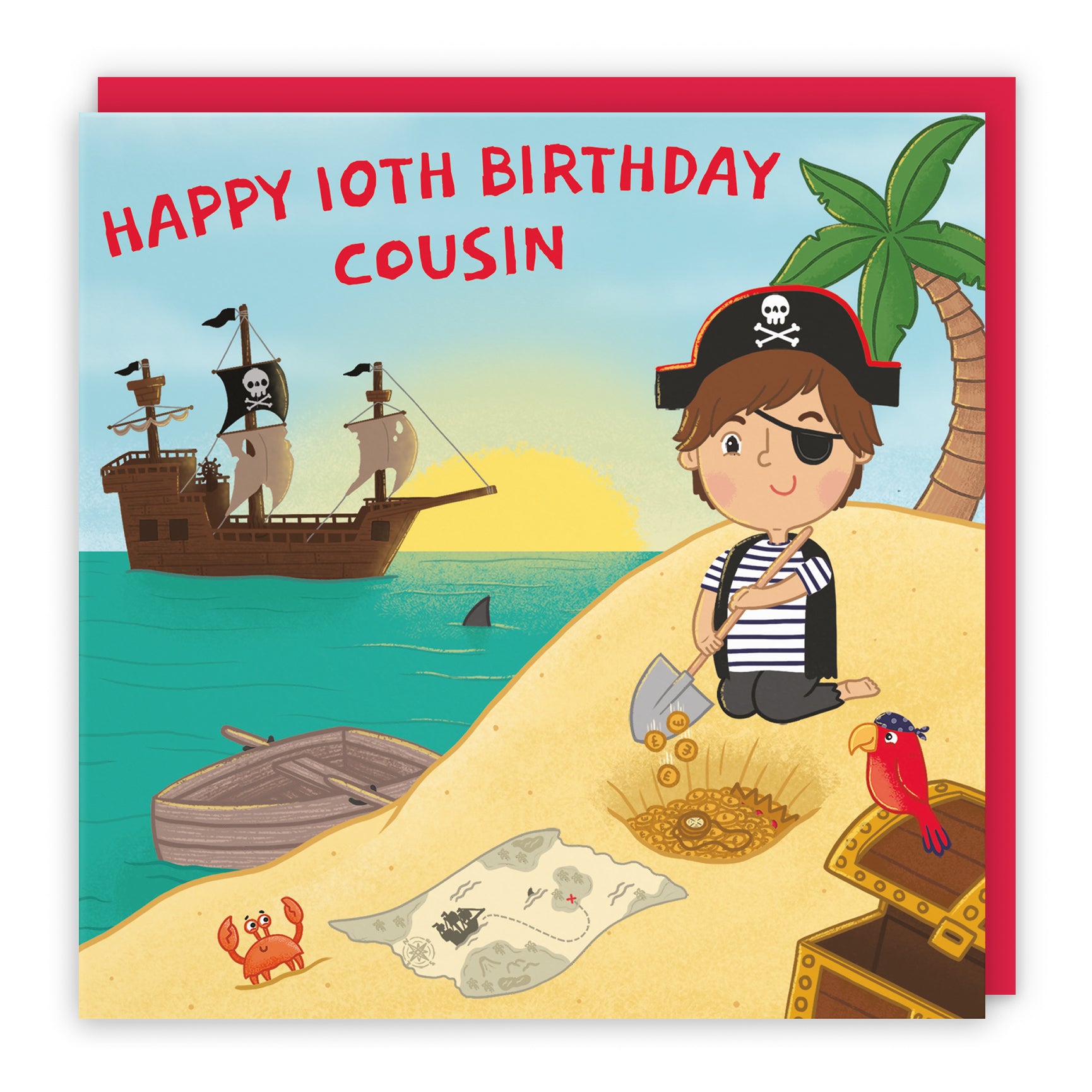 Pirate Birthday Card Treasure Map Imagination