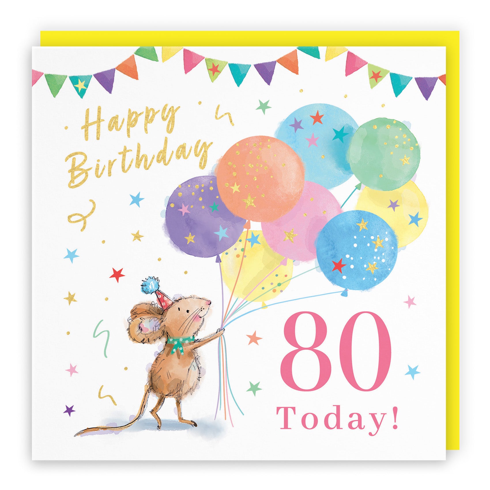 Colourful Balloons Birthday Card Little Whiskers
