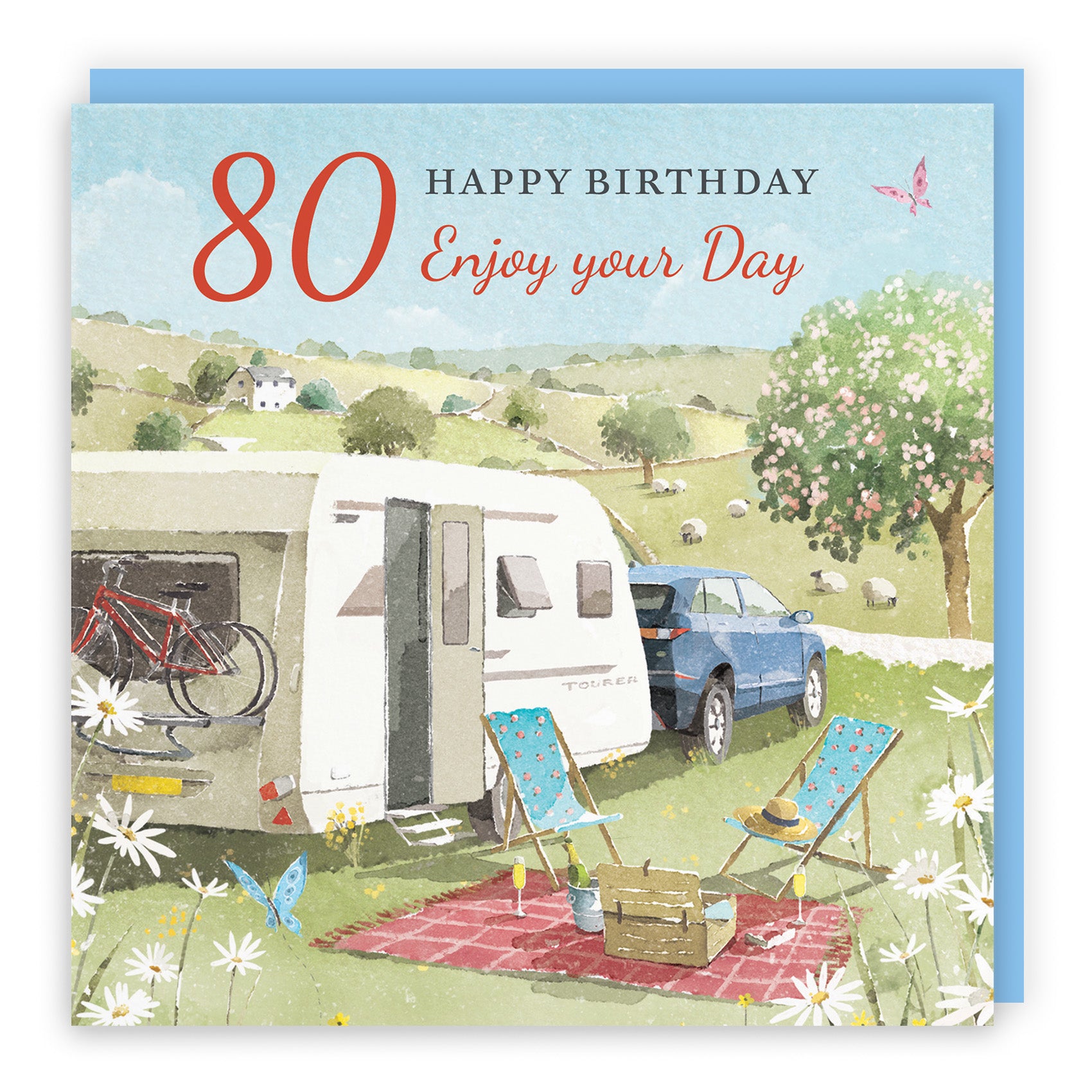 Caravan Holiday Birthday Card Milo's Gallery