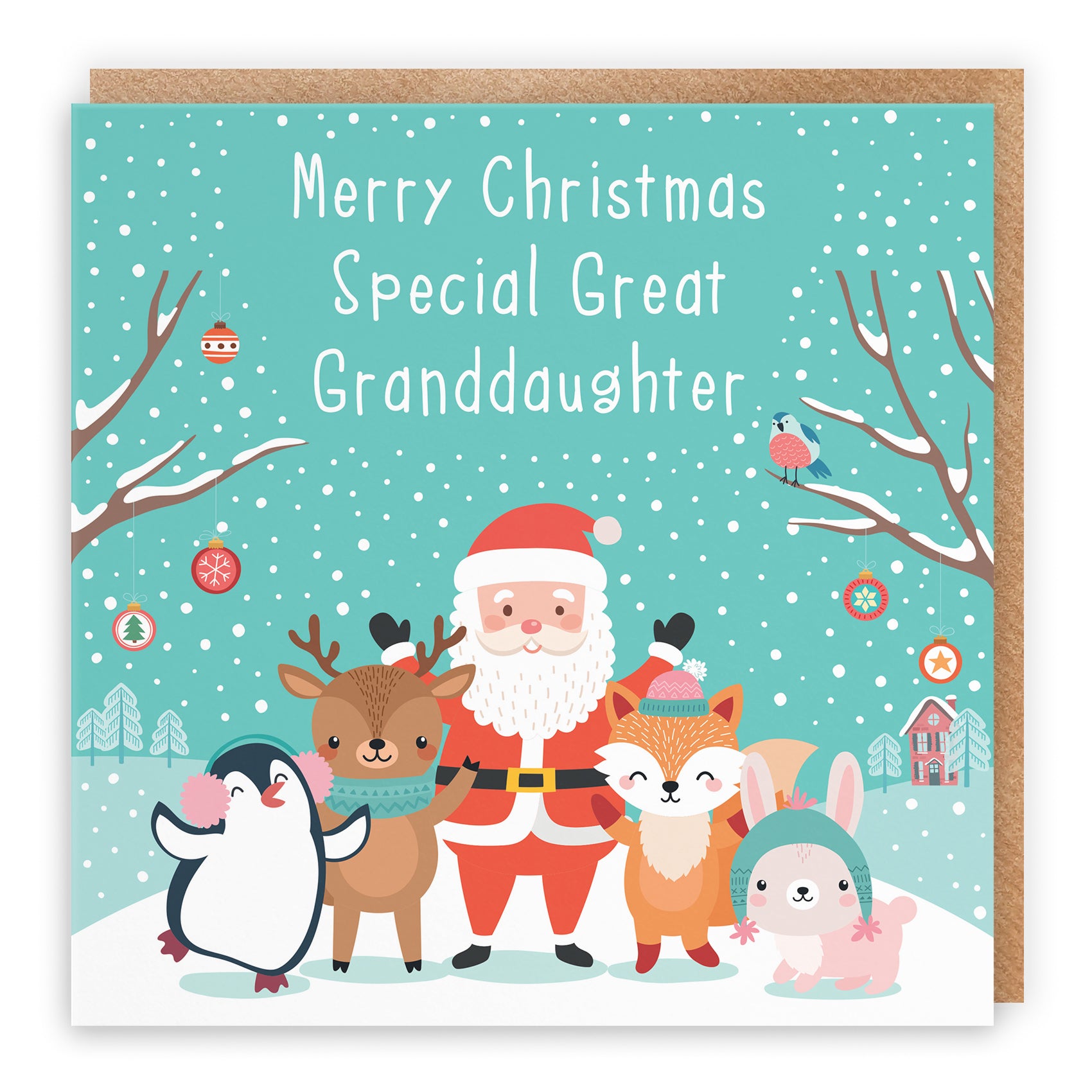 Christmas Card Santa & Friends