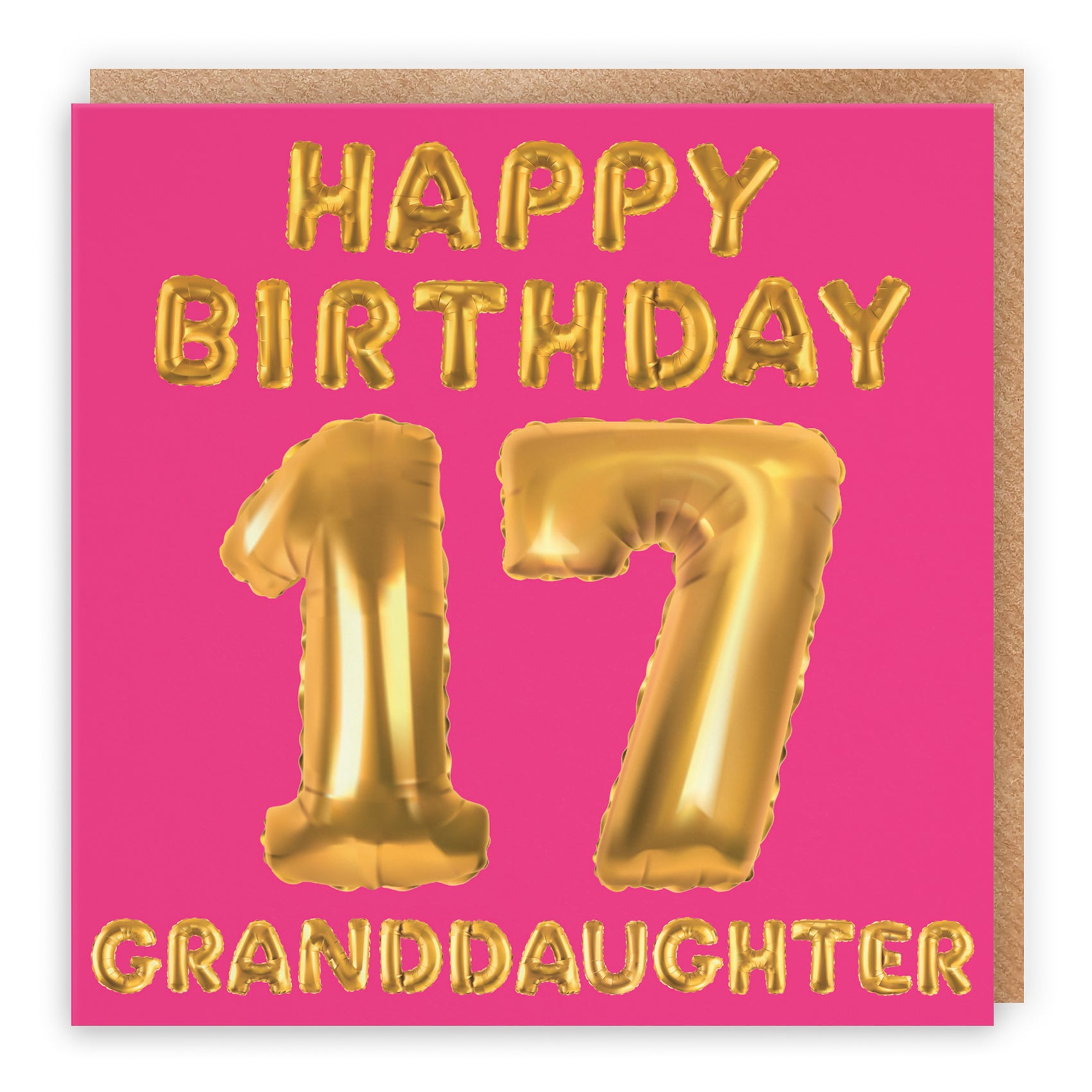 Pink Balloon Birthday Card