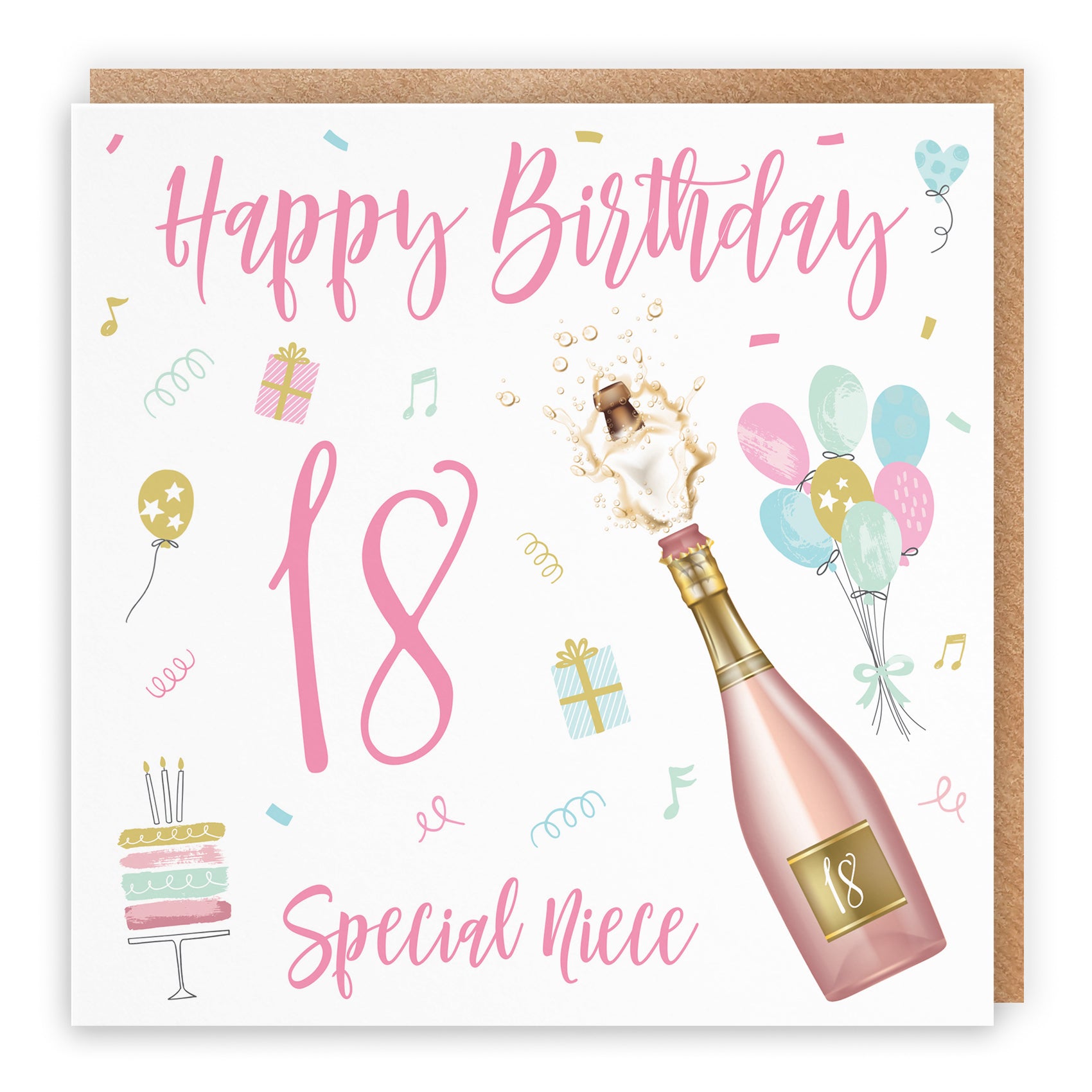 Birthday Card Champagne