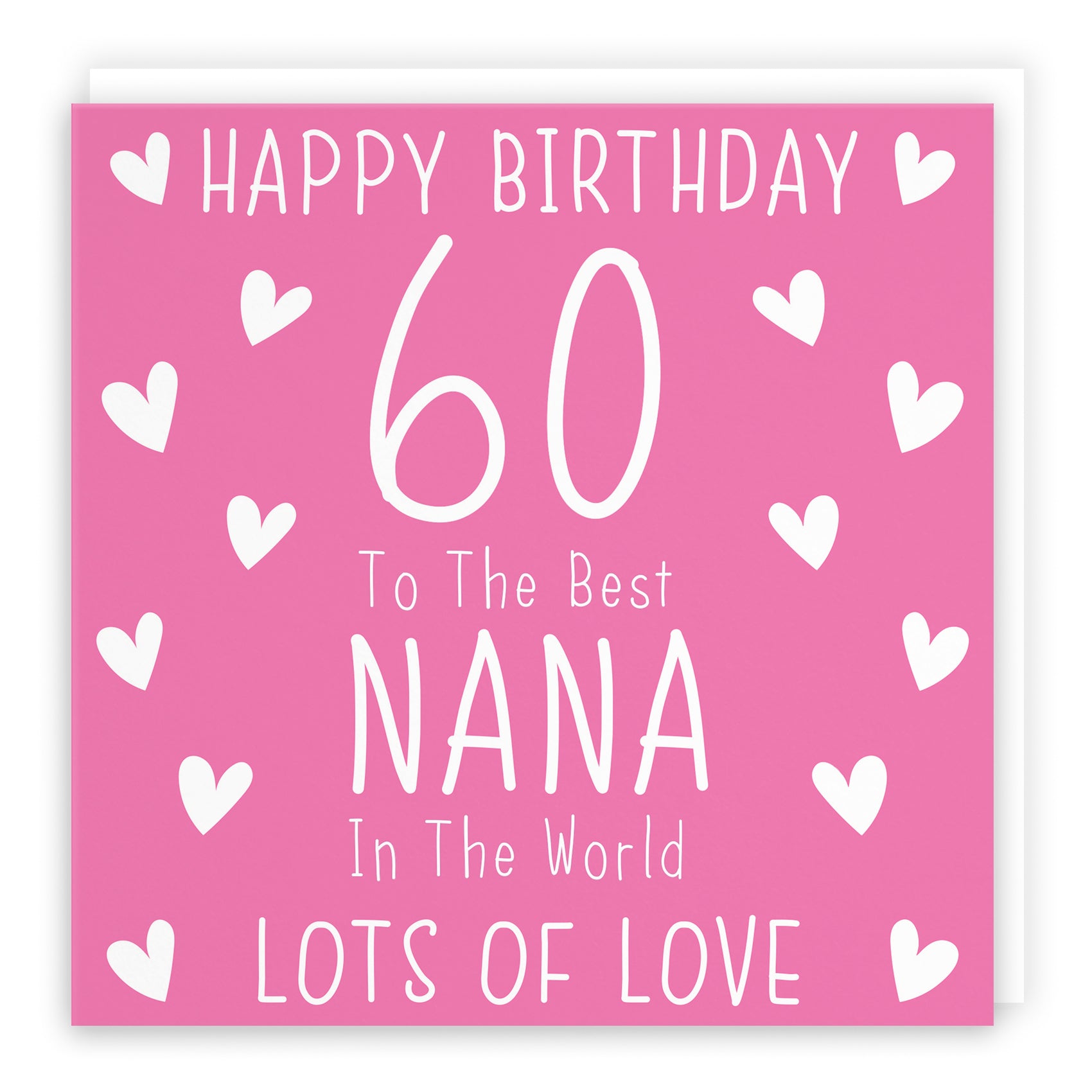 Hearts Pink Birthday Card Iconic