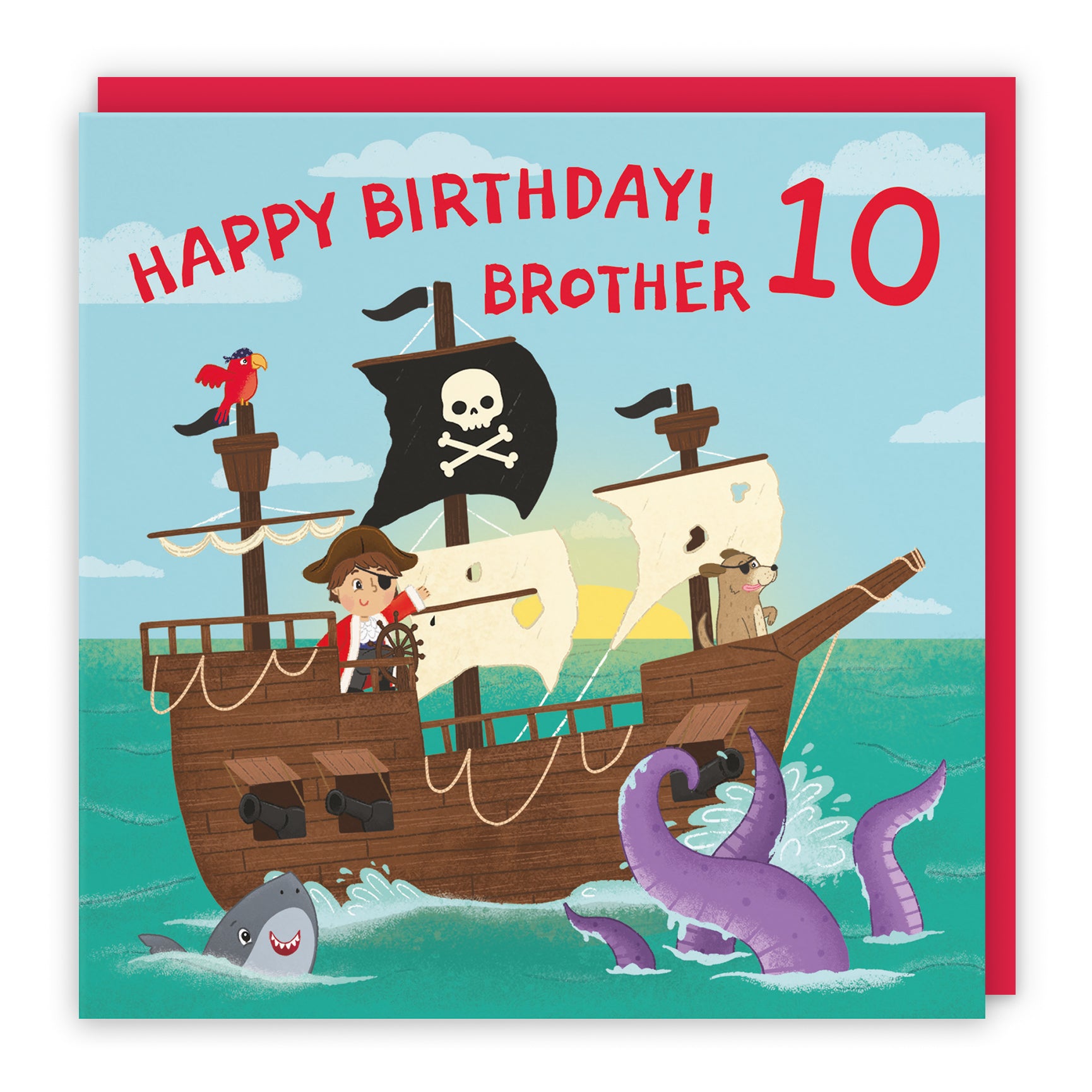 Pirate Ship Birthday Card Imagination