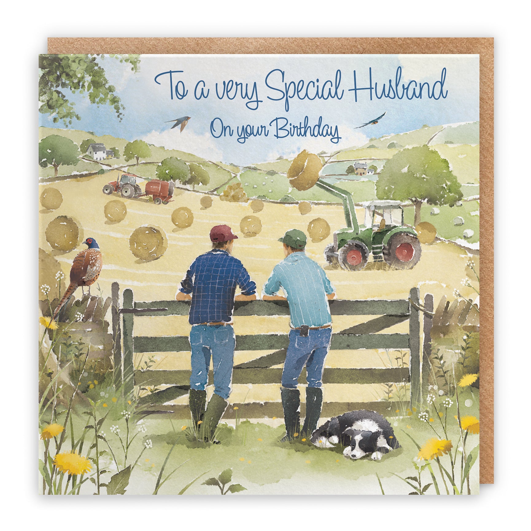 Farmers Haymaking Birthday Card Milo's Gallery