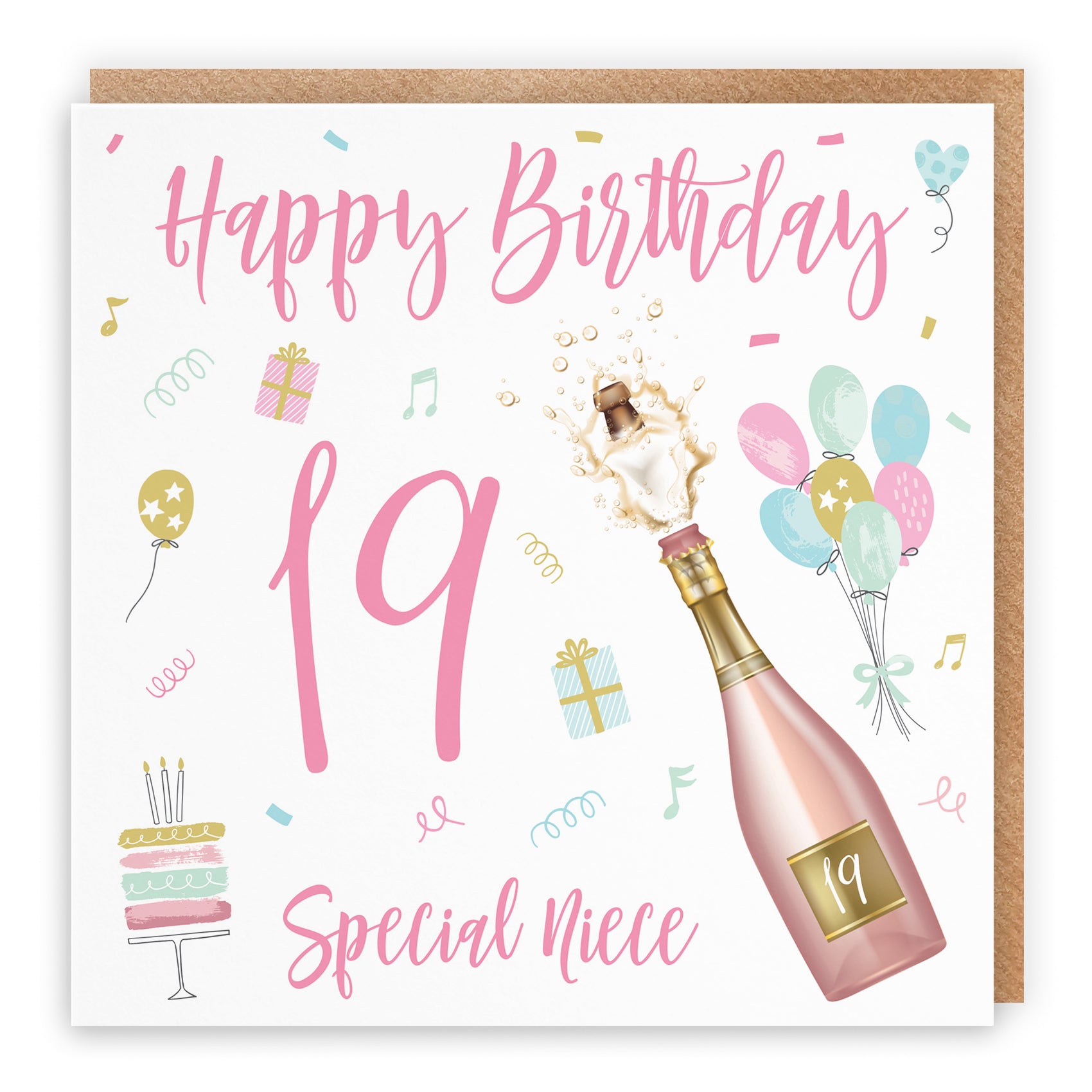 Birthday Card Champagne
