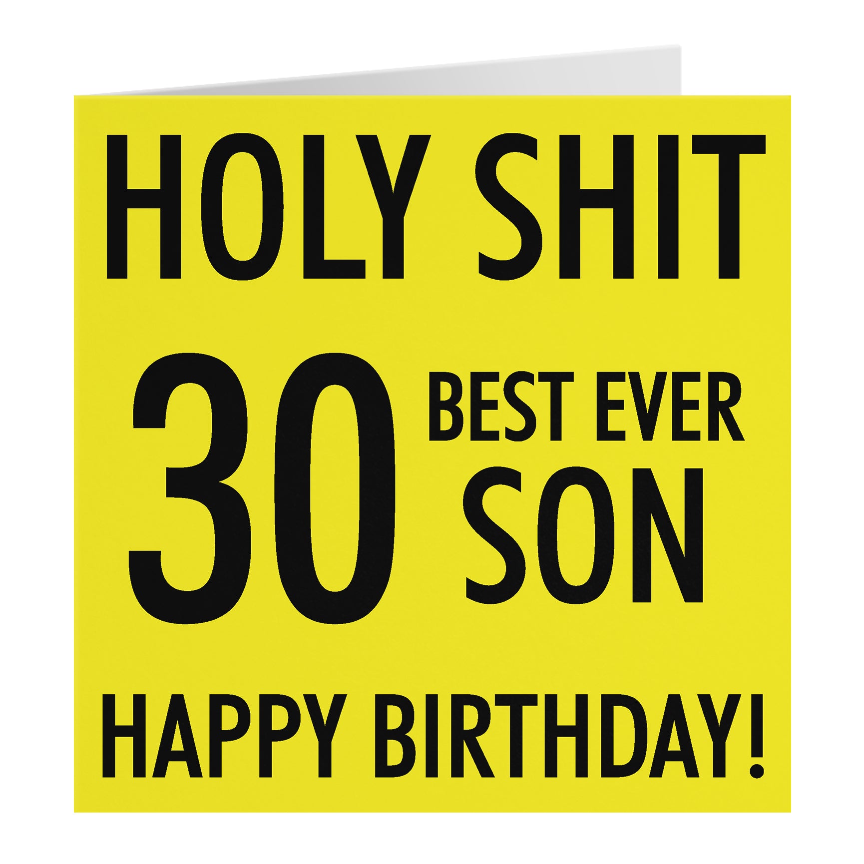 Funny Birthday Card Holy Shit