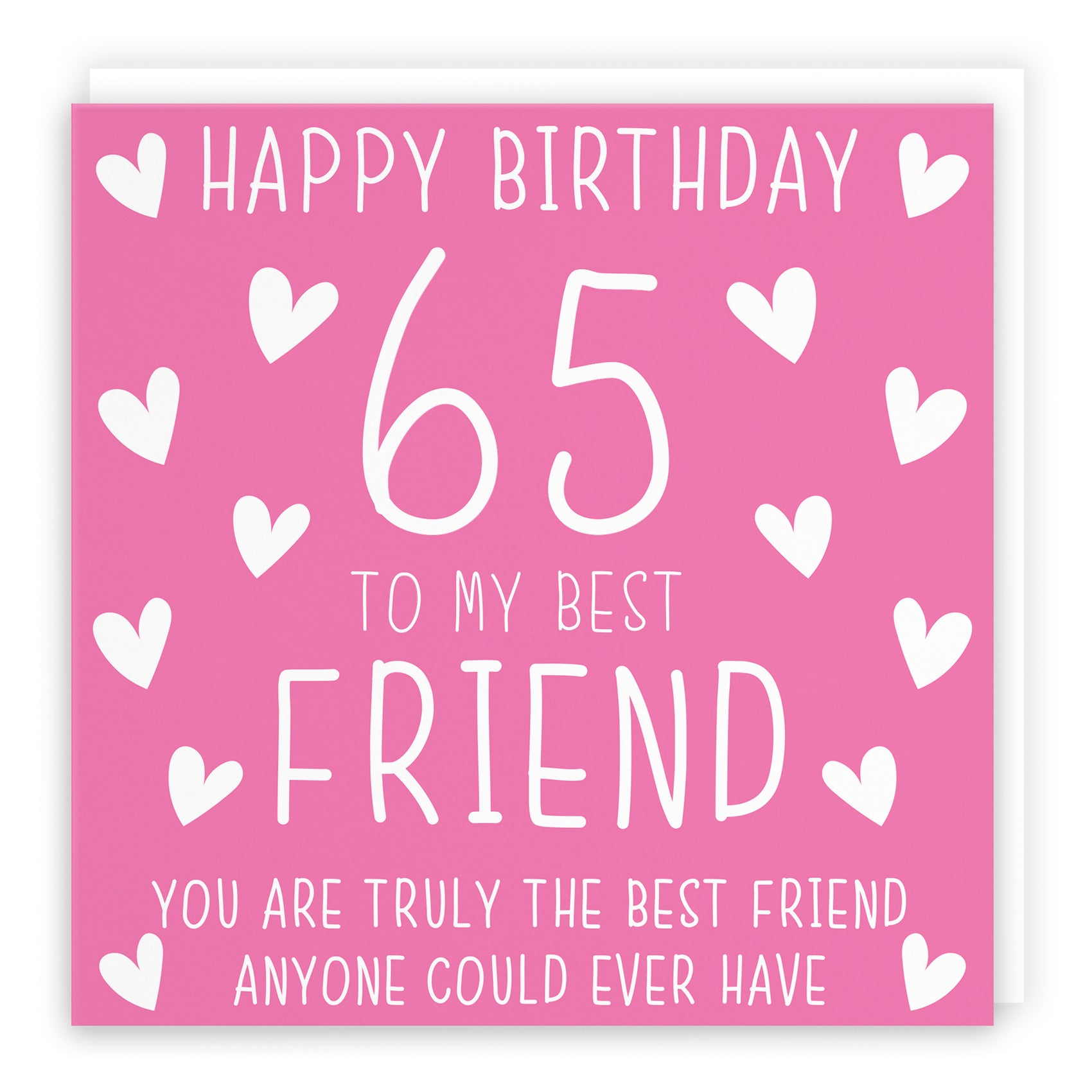 Hearts Pink Birthday Card Iconic