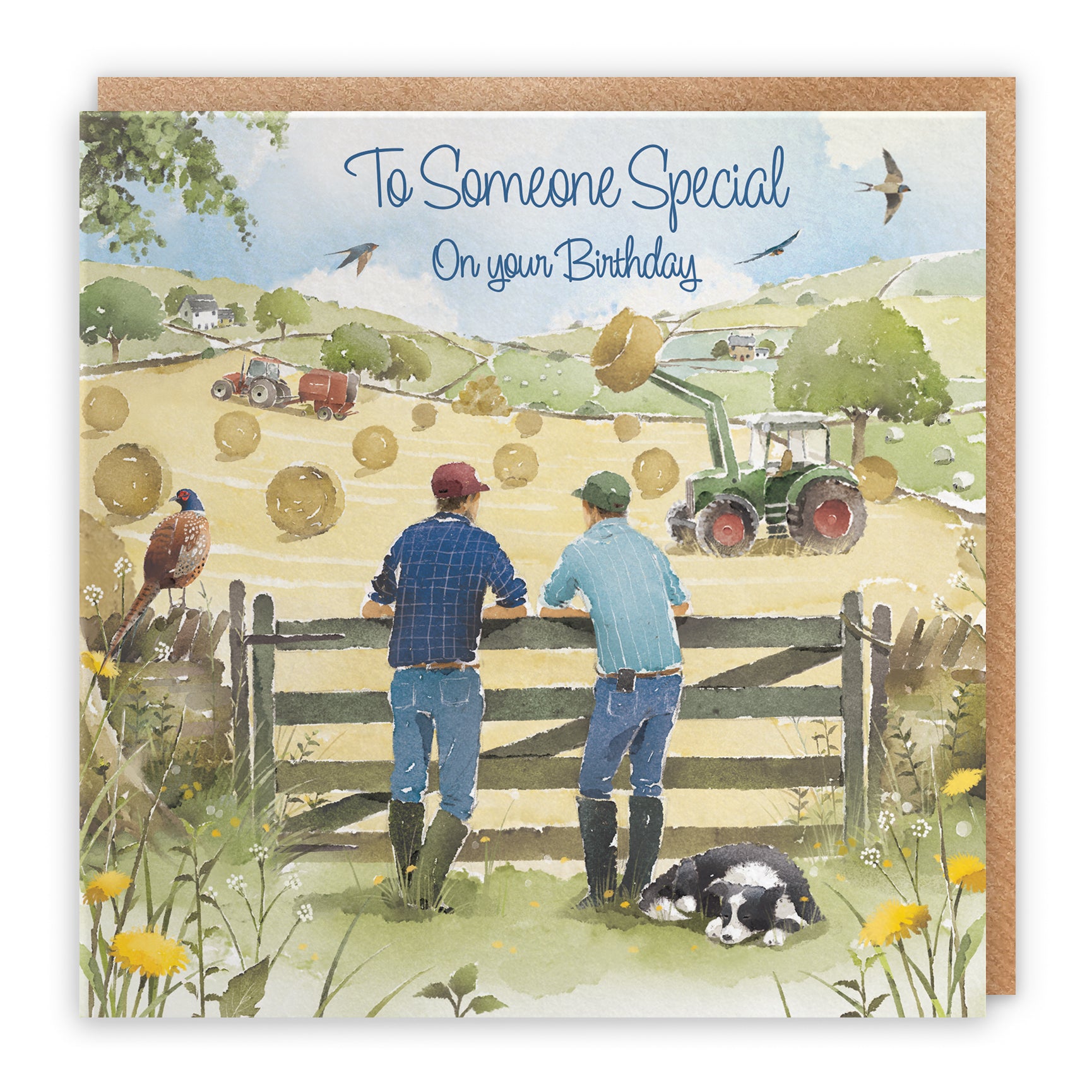 Farmers Haymaking Birthday Card Milo's Gallery