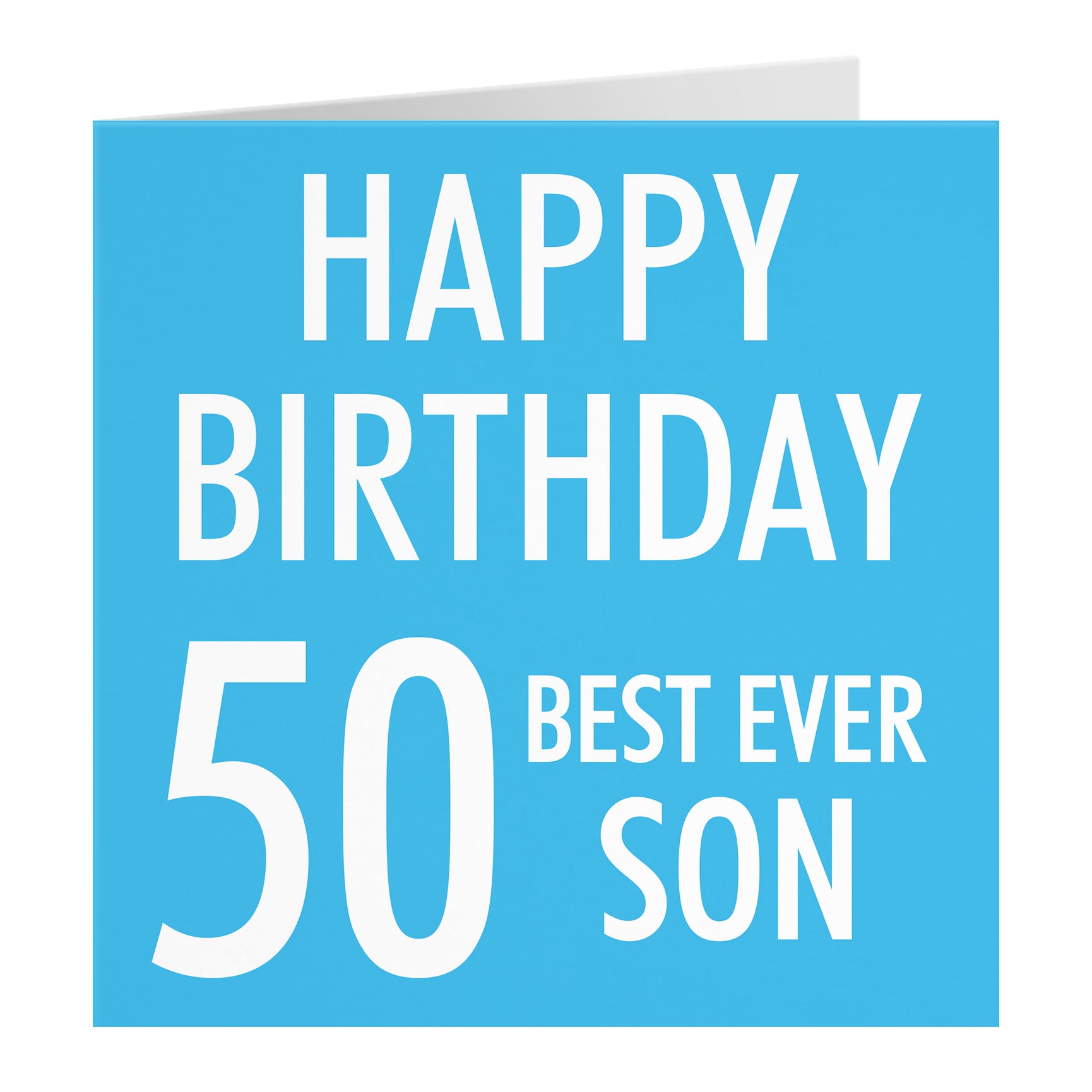 Blue Birthday Card Urban Colour