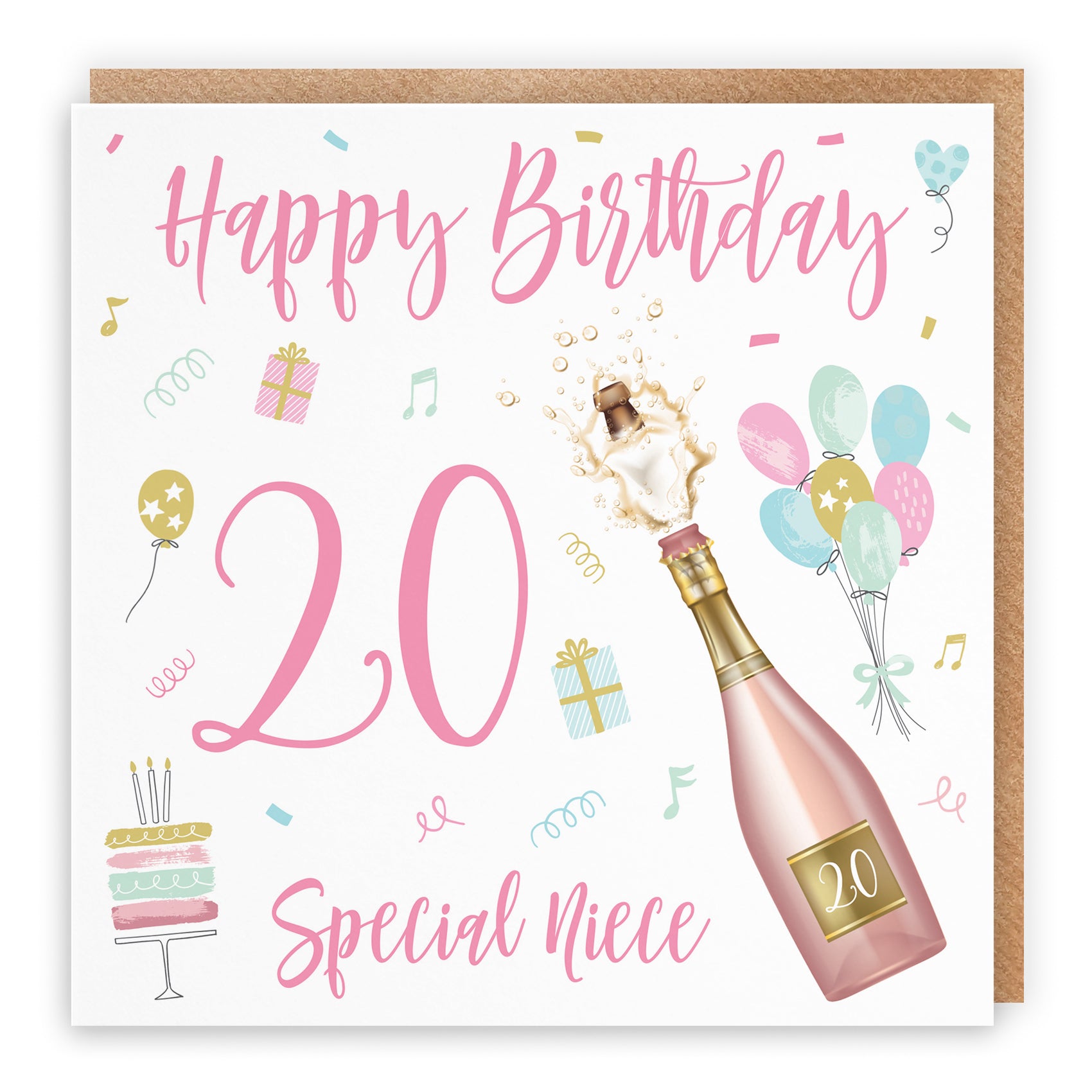 Birthday Card Champagne