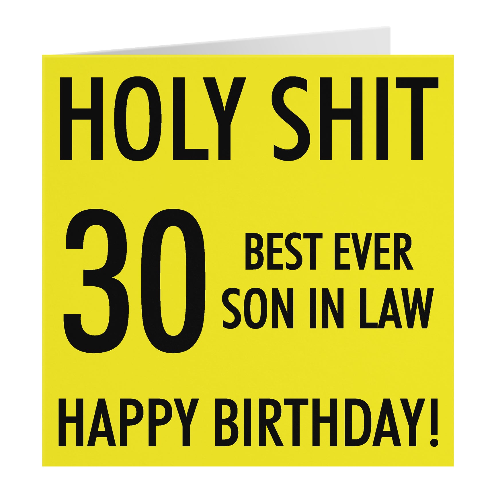 Funny Birthday Card Holy Shit