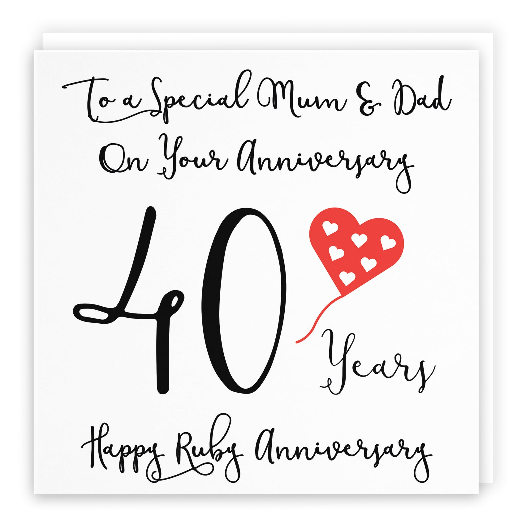 Anniversary Card Love Heart