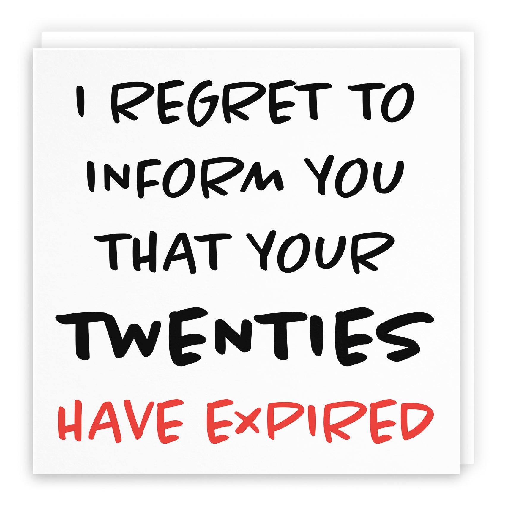 Funny Another Year Expired Birthday Card Retro