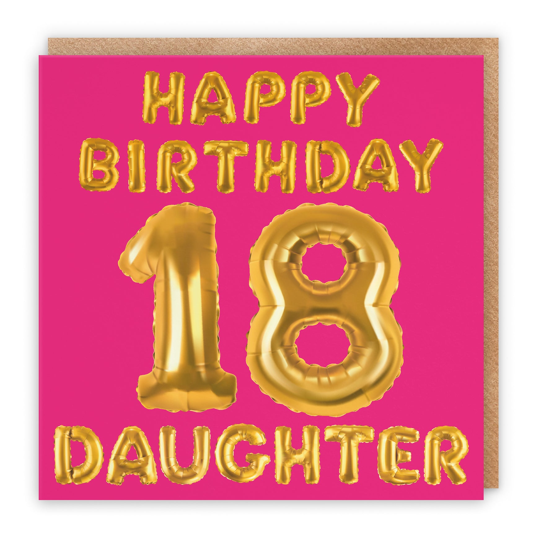 Pink Balloon Birthday Card