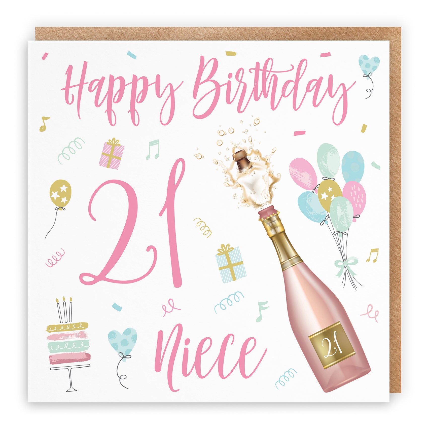 Birthday Card Champagne