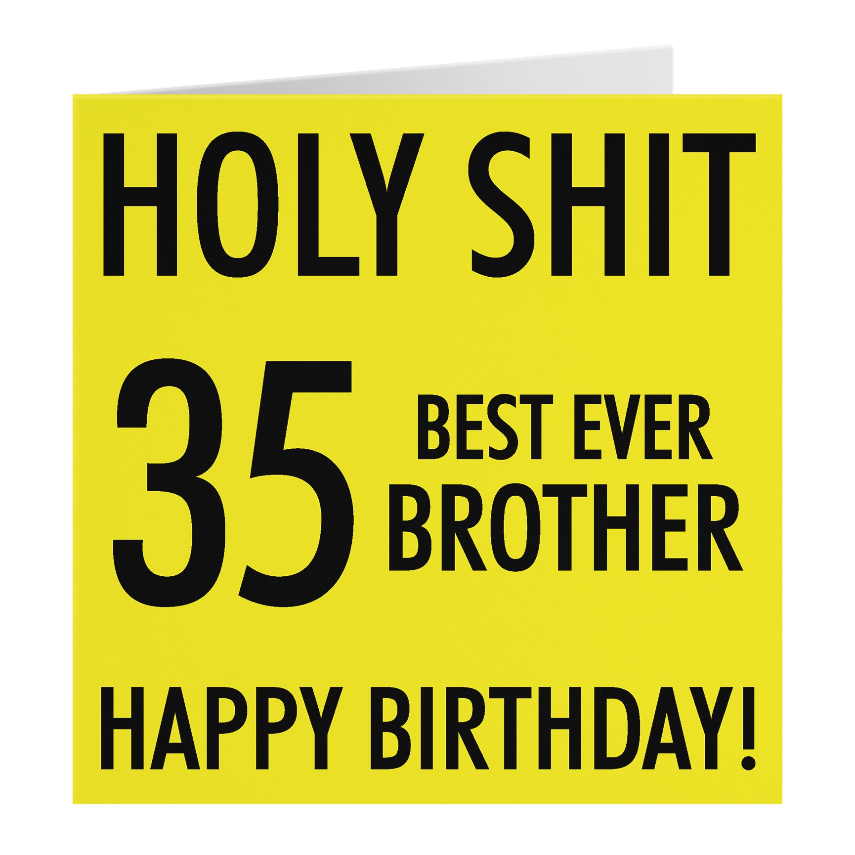 Funny Birthday Card Holy Shit