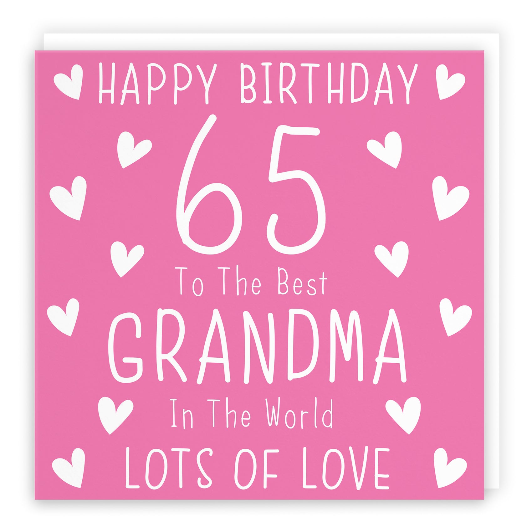 Hearts Pink Birthday Card Iconic