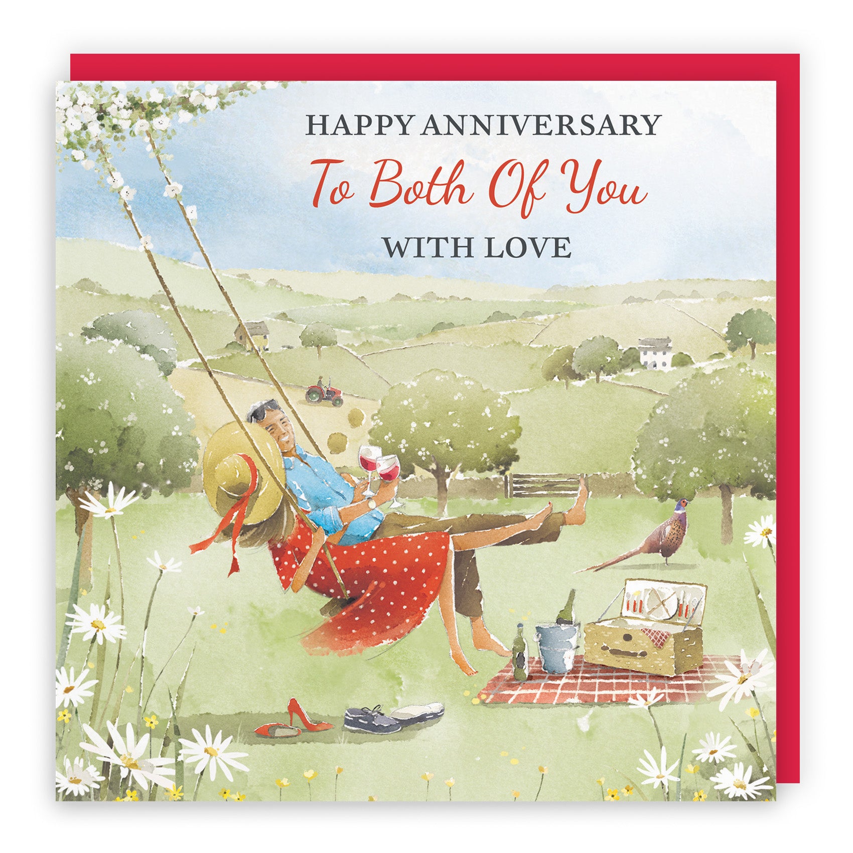 Meadow Picnic Anniversary Card Milo's Gallery