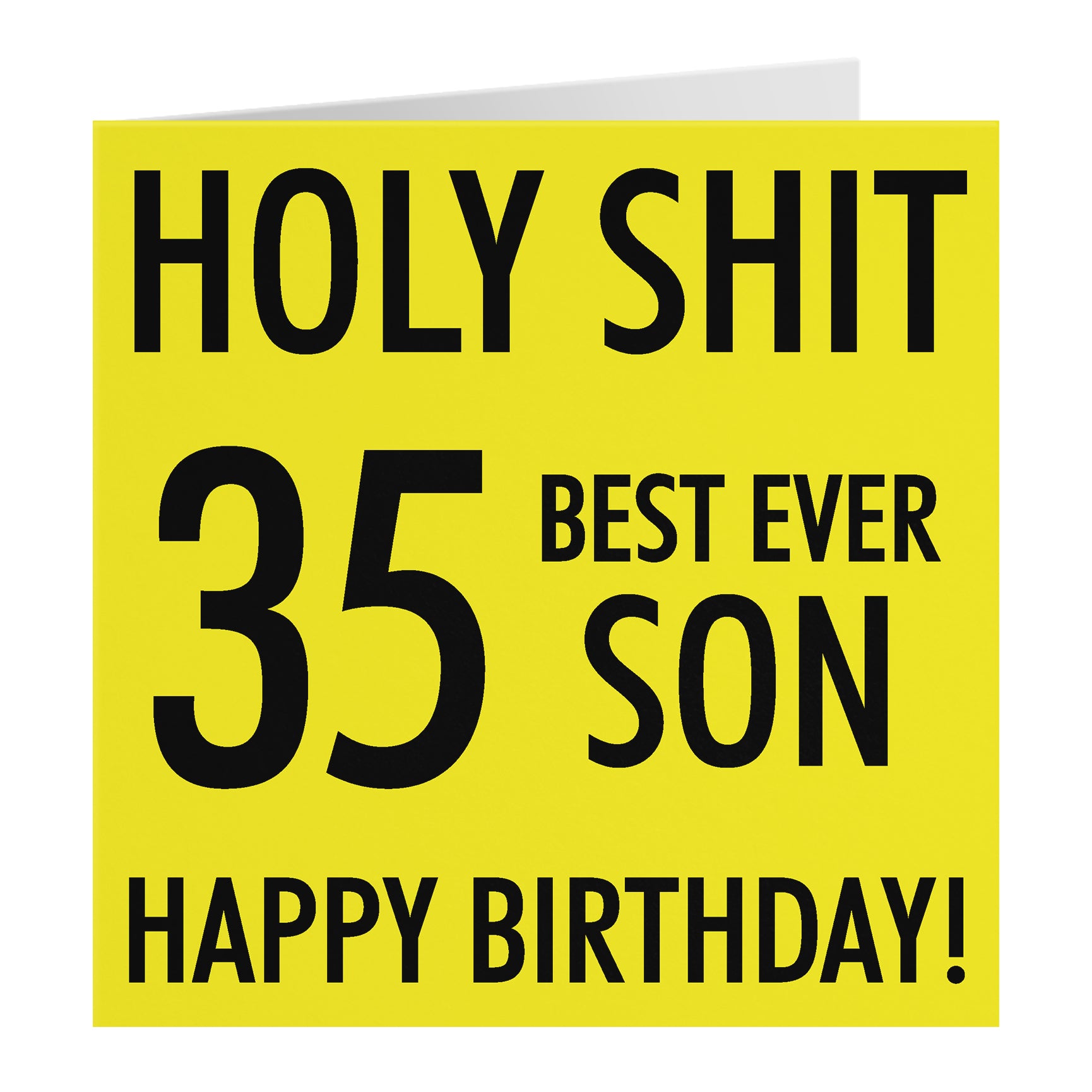 Funny Birthday Card Holy Shit