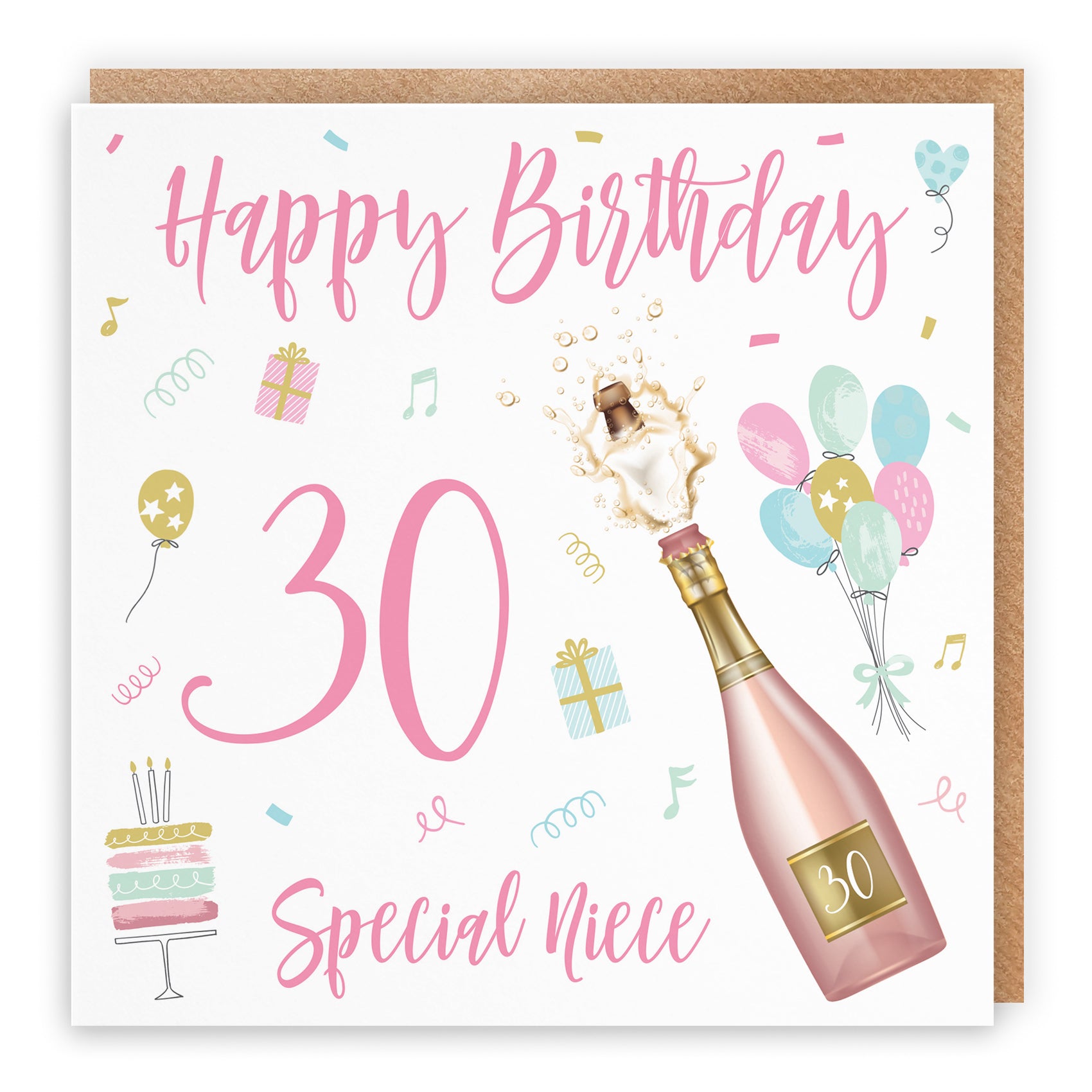 Birthday Card Champagne