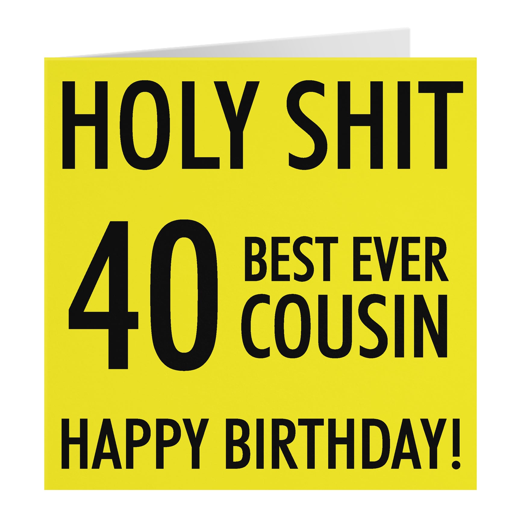 Funny Birthday Card Holy Shit