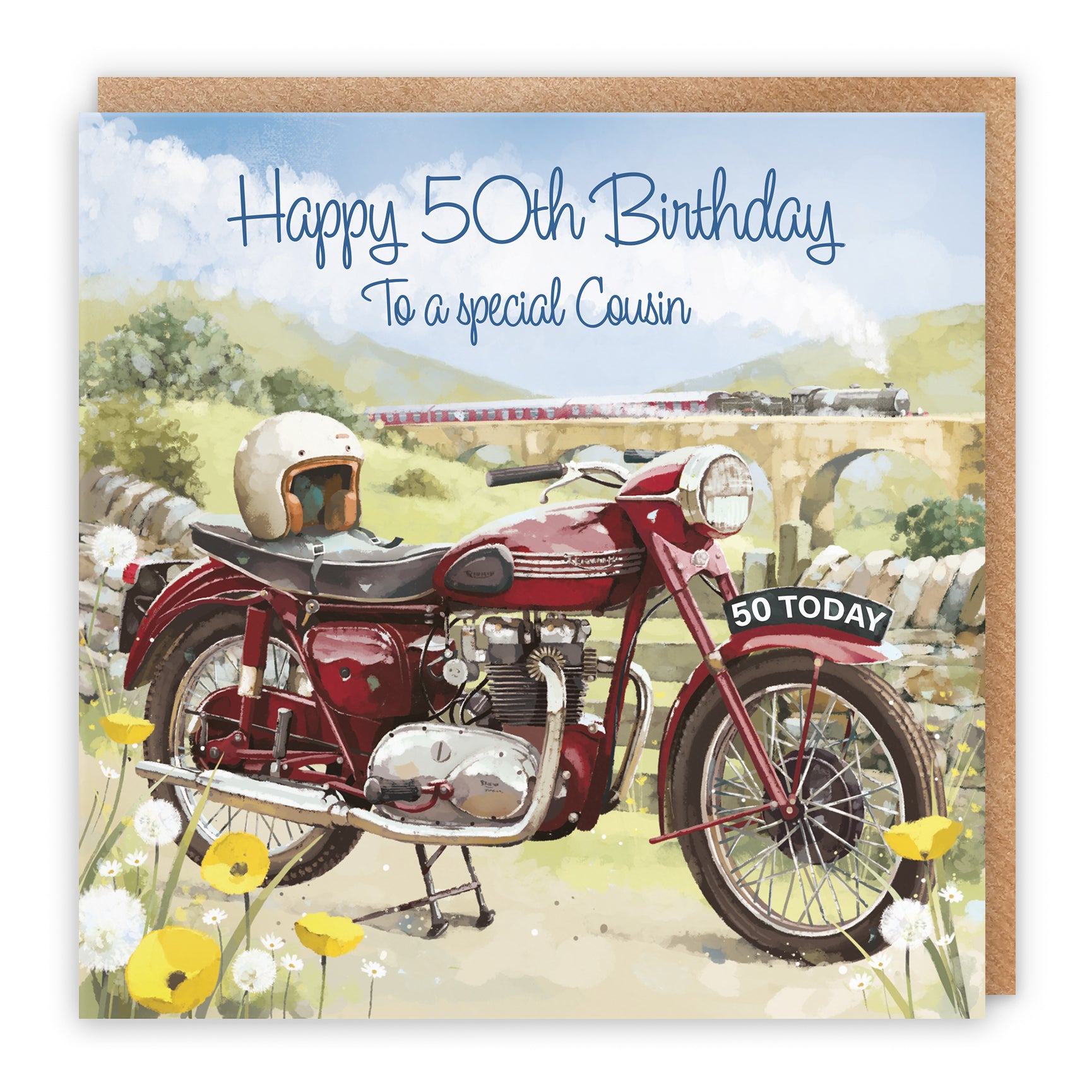 Motorbike Birthday Card Milo's Gallery